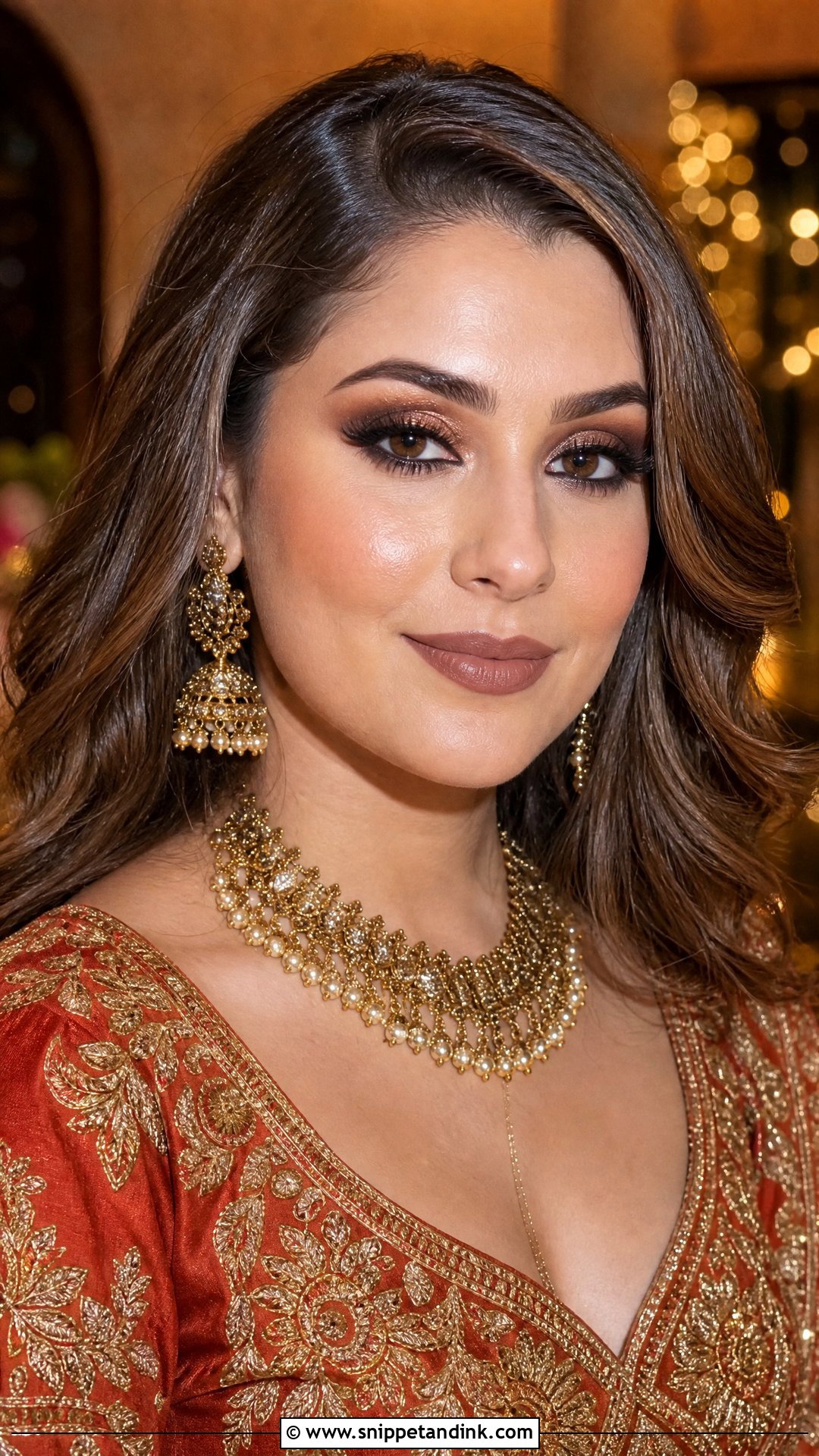 Indian Wedding Makeup With Brown Smokey Eye - Snippet and Ink - 25 Indian Wedding Makeup Ideas