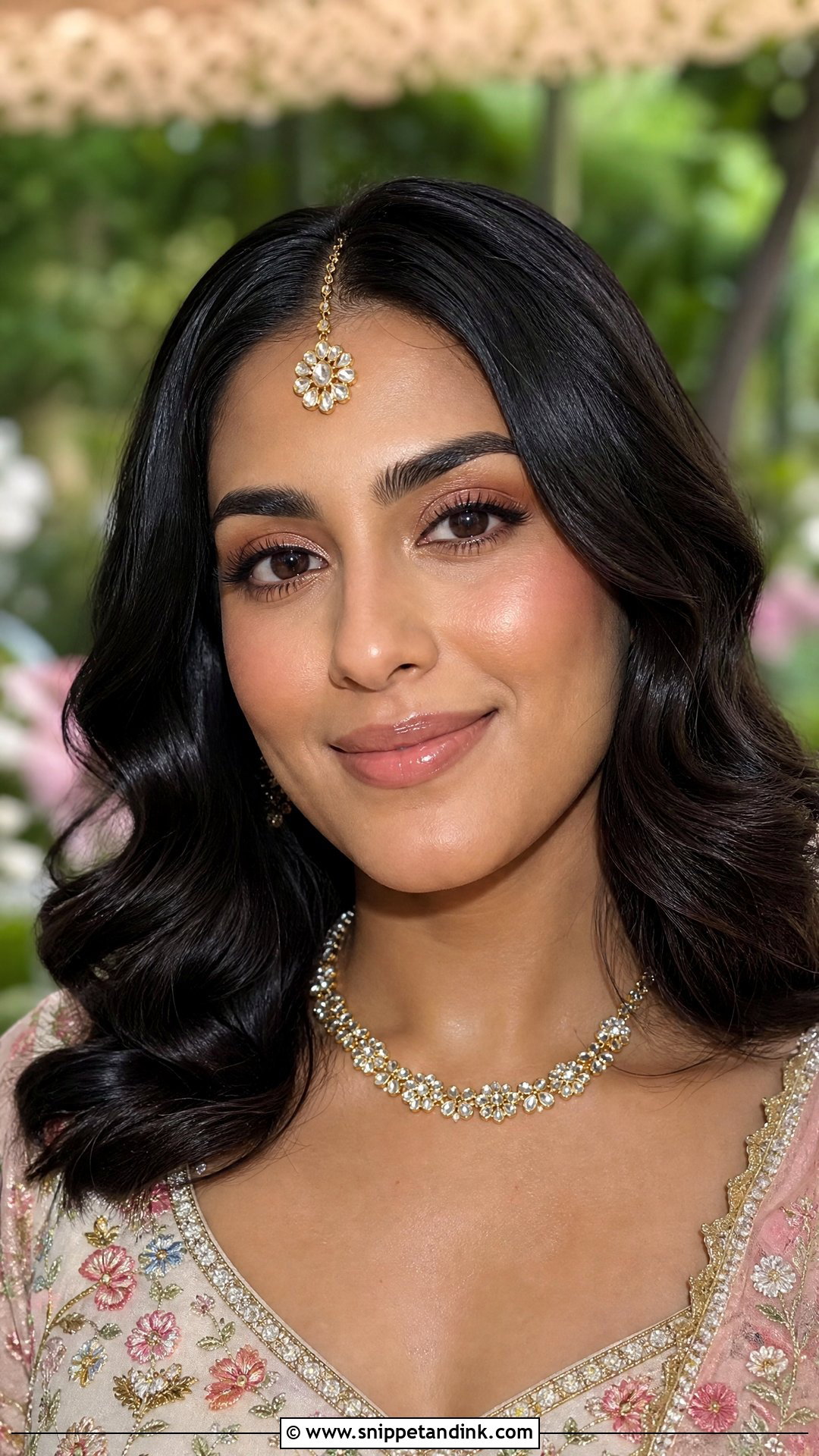 Indian Wedding Makeup With Dewy Skin - Snippet and Ink - 25 Indian Wedding Makeup Ideas