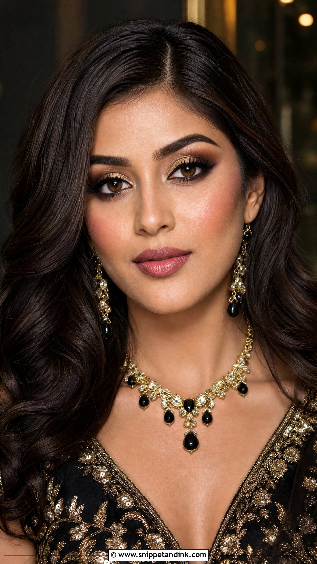 Indian Wedding Makeup With Glam Reception Look - Snippet and Ink - 20 Indian Wedding Makeup Looks