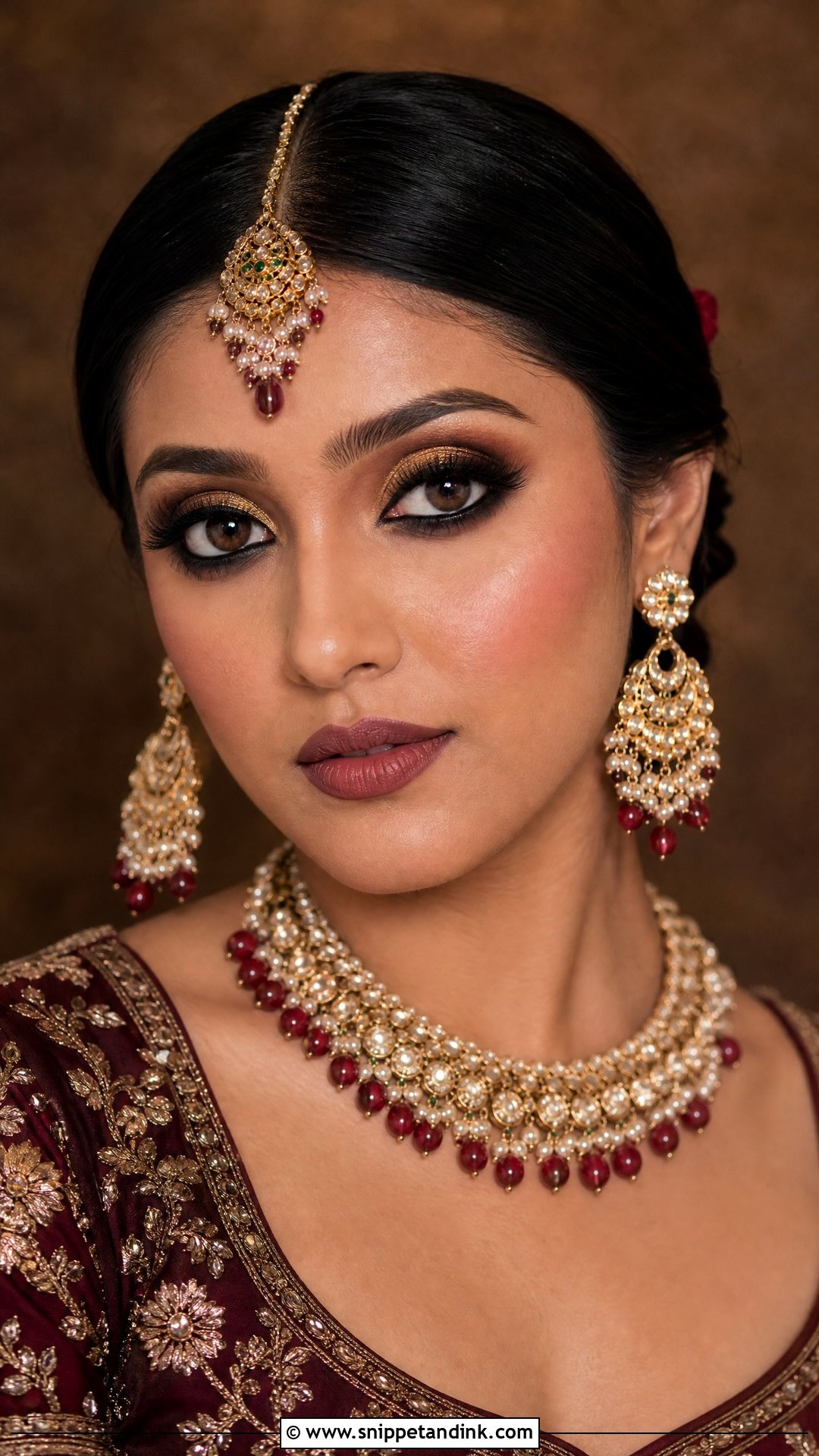 Indian Wedding Makeup With Heavy Kohl Eyes - Snippet and Ink - 20 Indian Wedding Makeup Looks