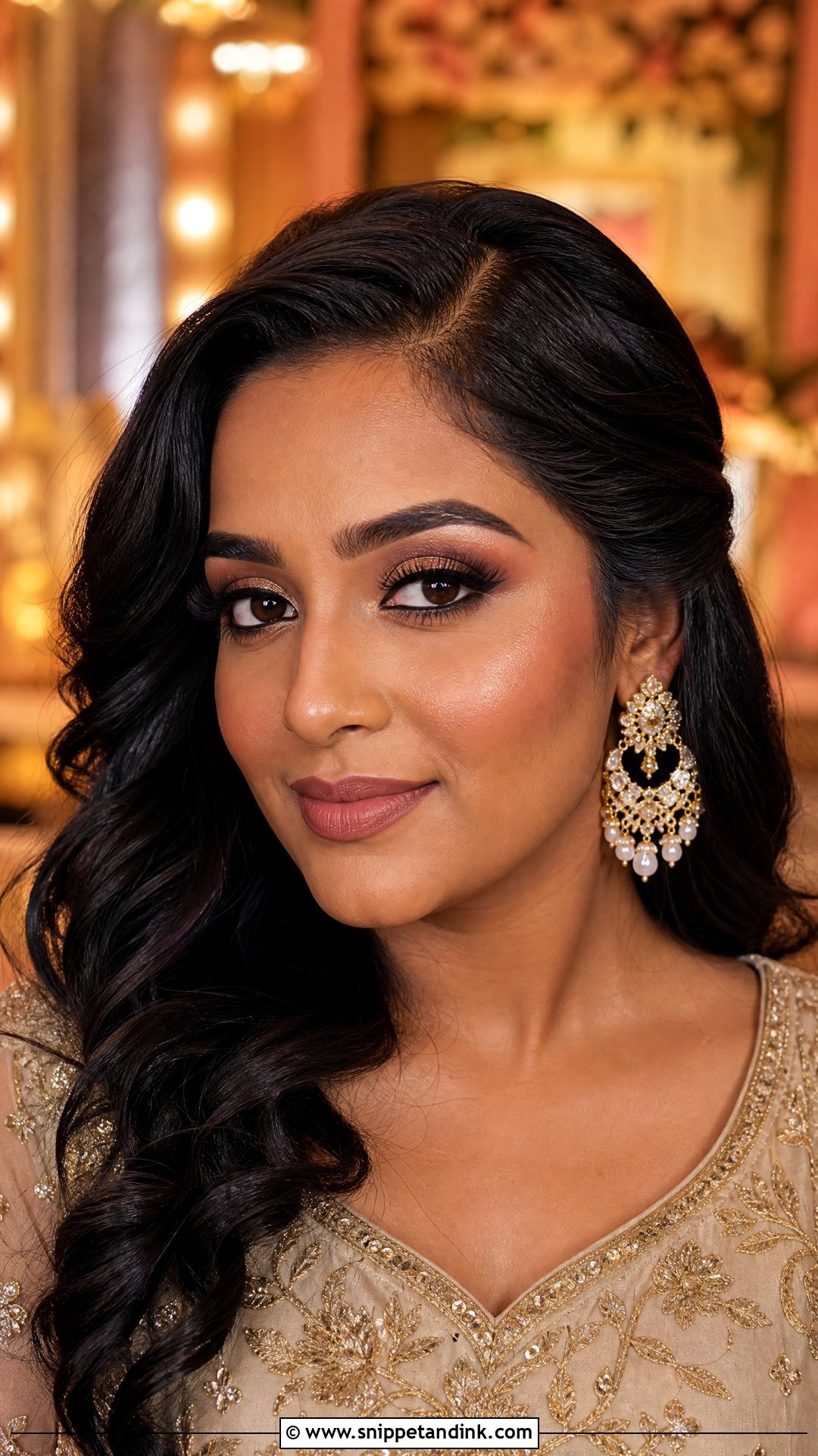 Indian Wedding Makeup With Nude Lip - Snippet and Ink - 25 Indian Wedding Makeup Ideas
