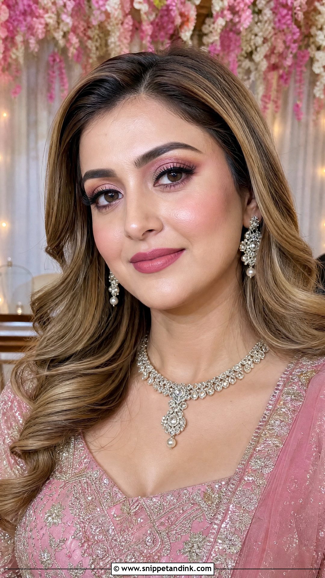 Indian Wedding Makeup With Pink Lehenga - Snippet and Ink - 25 Indian Wedding Makeup Ideas