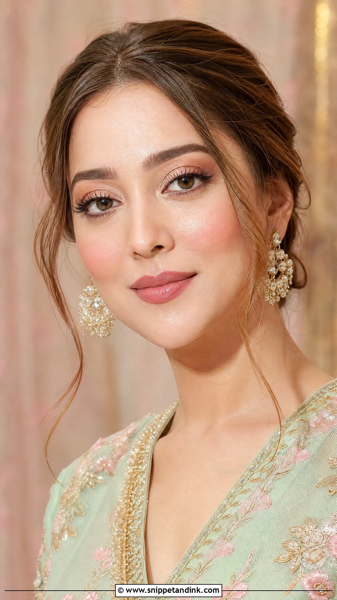 Indian Wedding Makeup With Pink Lip - Snippet and Ink - 20 Indian Wedding Makeup Looks