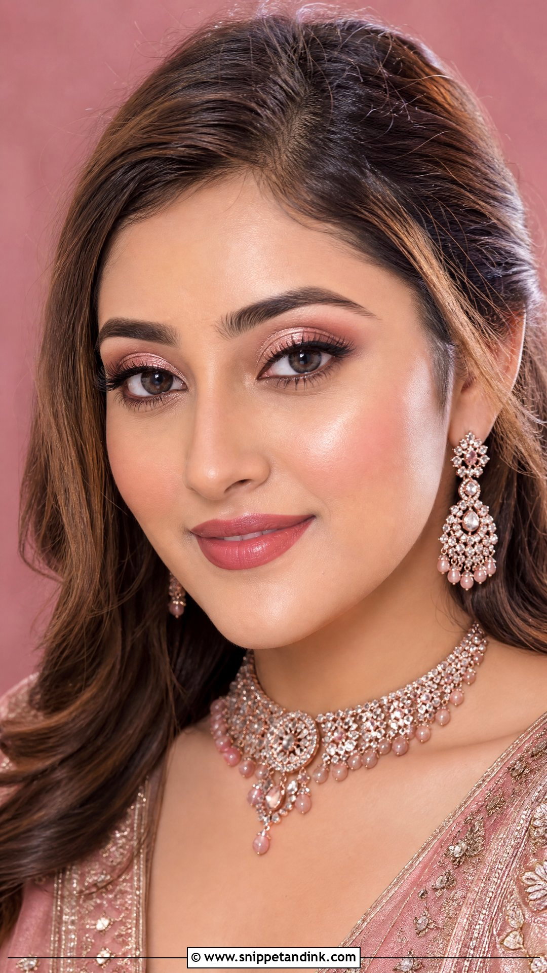 Indian Wedding Makeup With Rose Gold Eyes - Snippet and Ink - 20 Indian Wedding Makeup Looks
