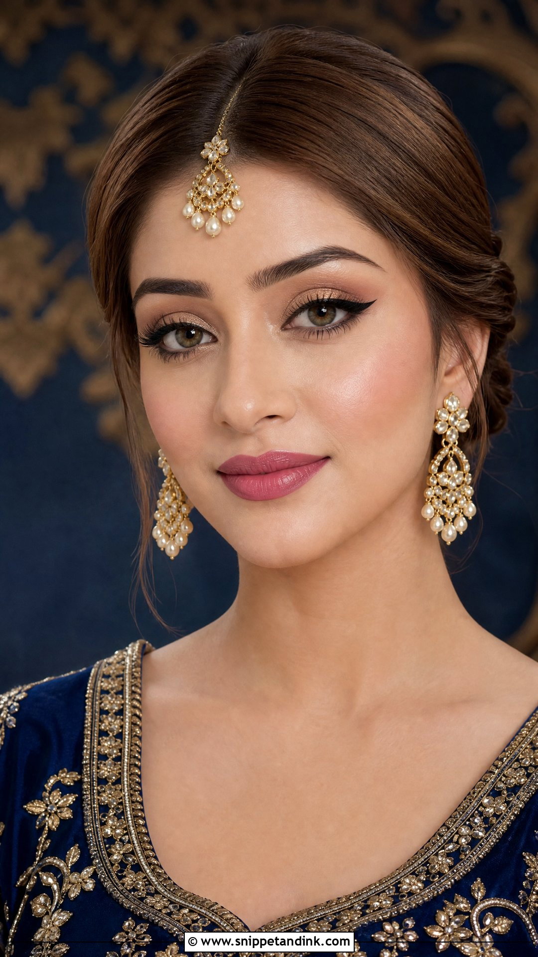 Indian Wedding Makeup With Winged Liner - Snippet and Ink - 20 Indian Wedding Makeup Looks