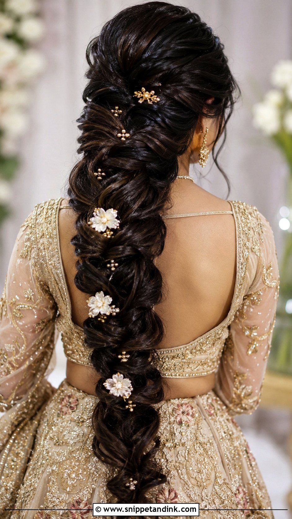 Indian Wedding Mermaid Braid - Snippet and Ink - 15 Indian Wedding Braid Hairstyles