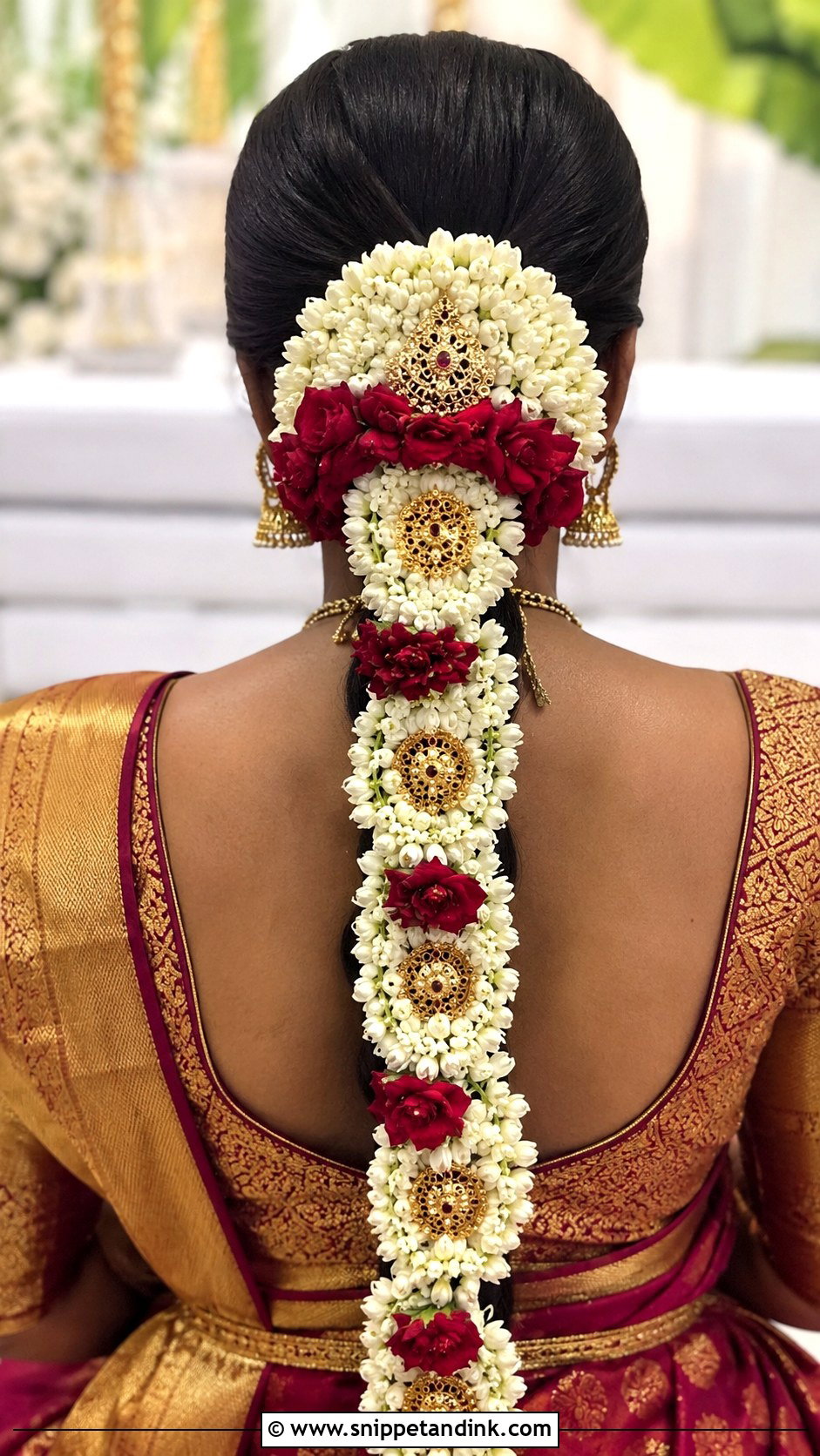 Indian Wedding Poola Jada - Snippet and Ink - 15 Indian Hairstyles for Women Wedding