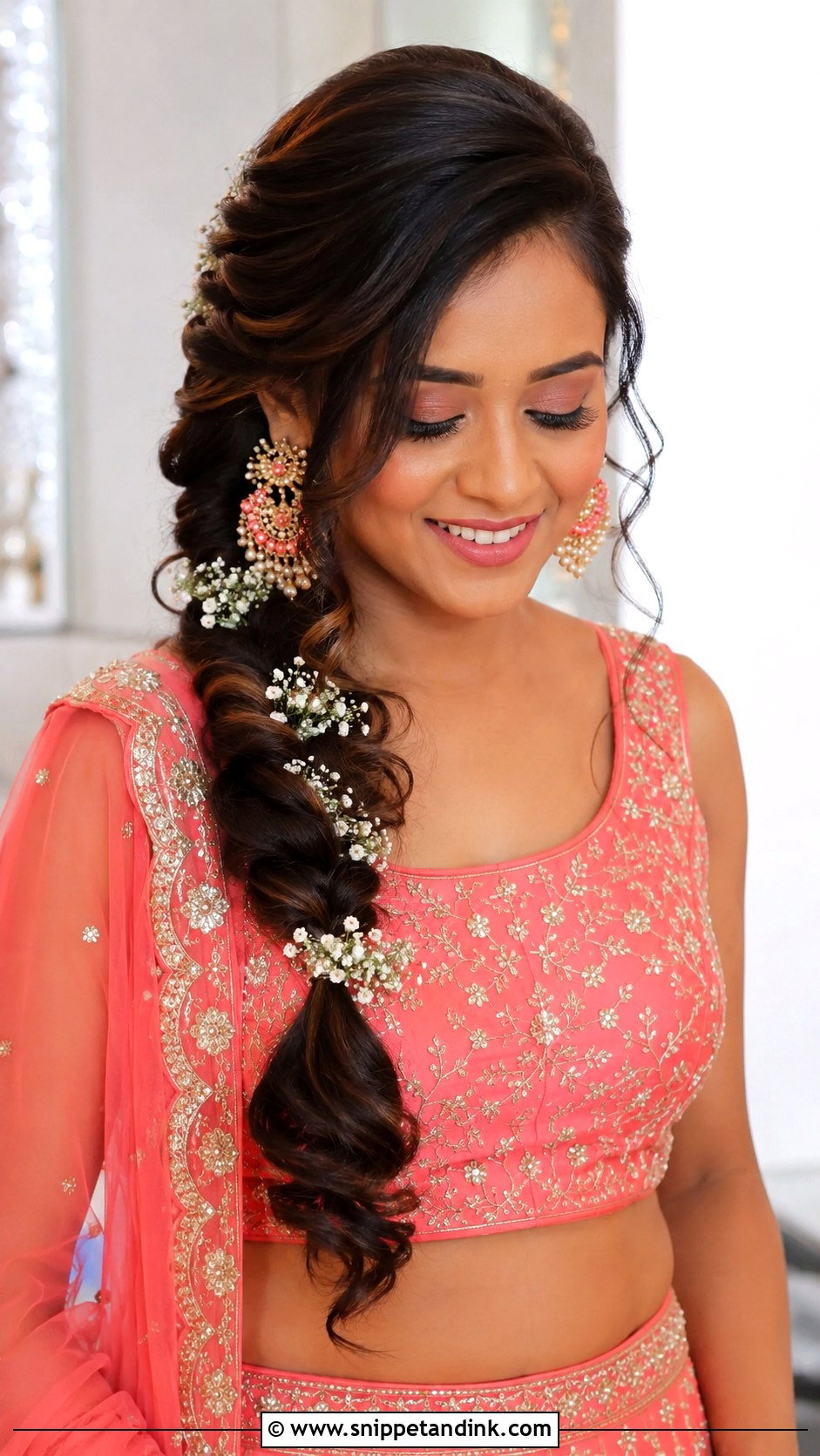 Indian Wedding Side Braid - Snippet and Ink - 15 Hair for Indian Wedding Ideas