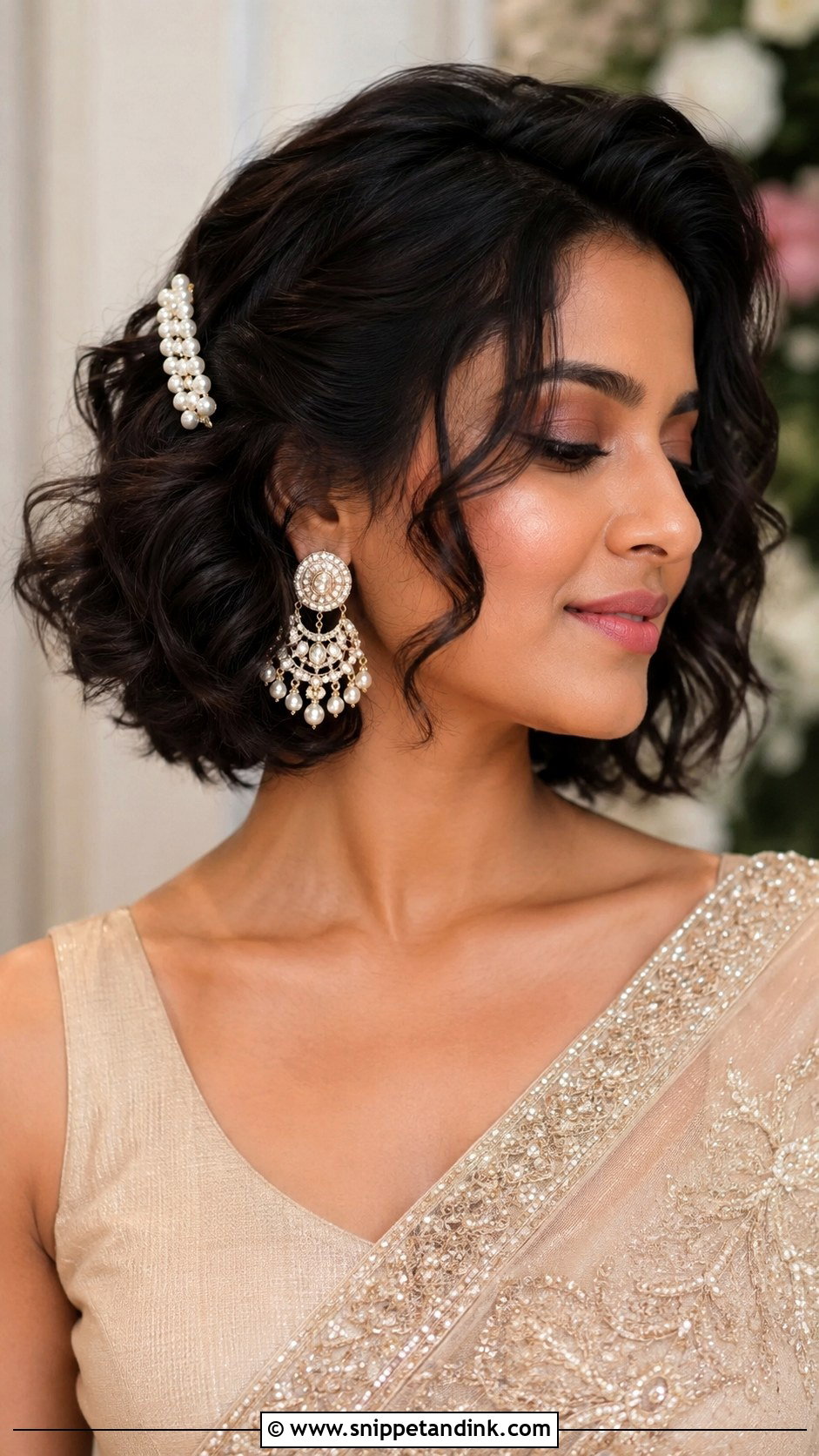 Indian Wedding Soft Curls For Short Hair - Snippet and Ink - 15 Soft Curls Hairstyles Indian Wedding