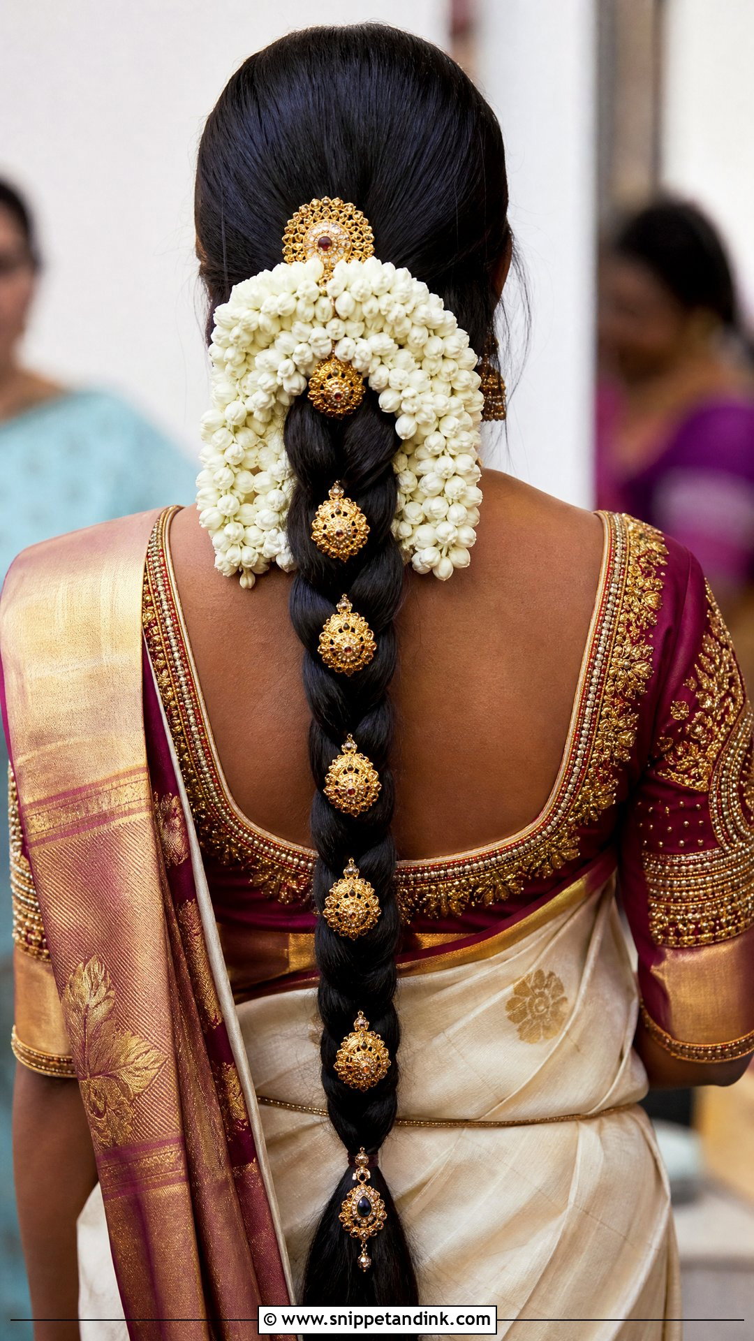 Indian Wedding South Indian Braid - Snippet and Ink - 20 Simple Indian Wedding Hairstyles