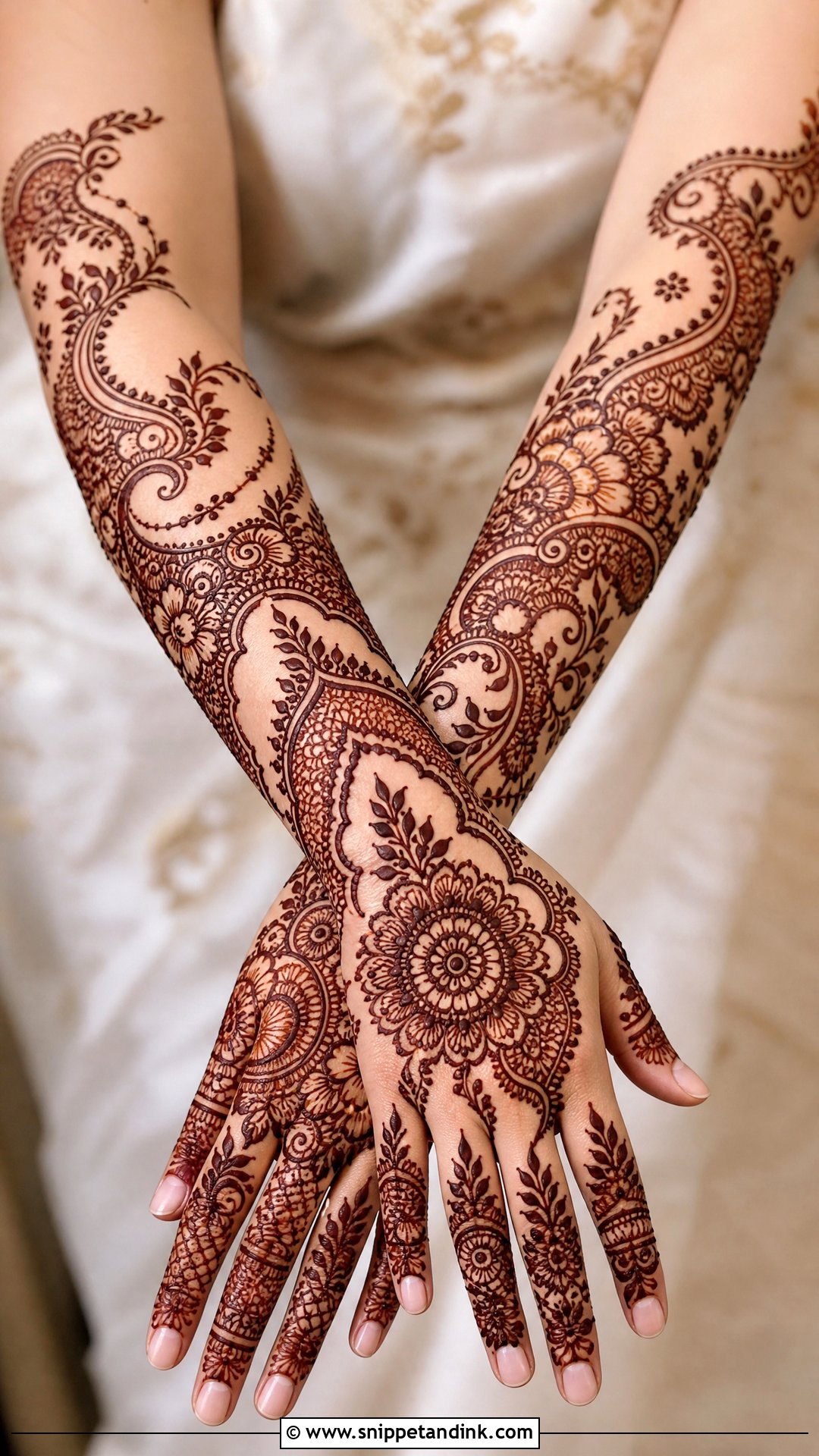 Indo Arabic Bajuband Mehndi Design - Snippet and Ink - 20 Bajuband Mehndi Design Ideas