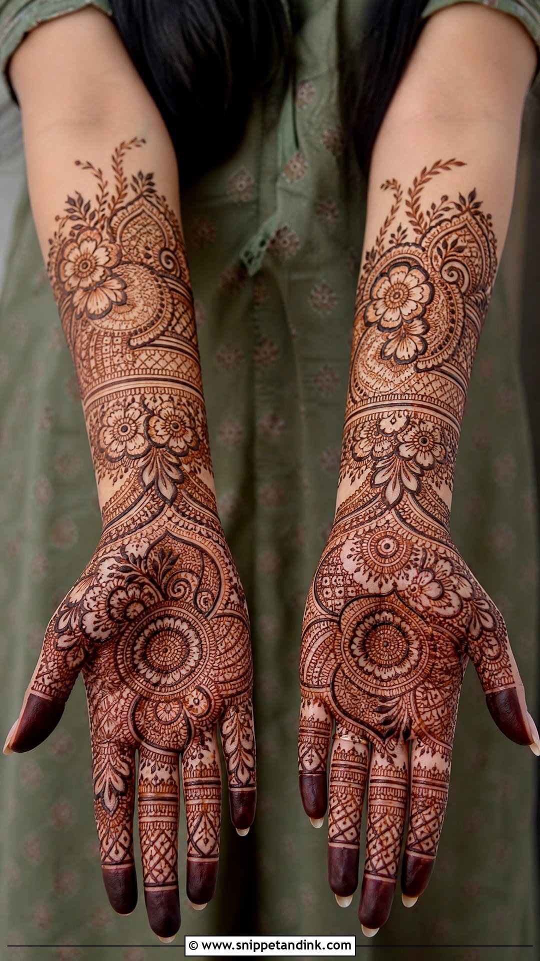 Indo Arabic Barat Mehndi Design - Snippet and Ink - 20 Barat Mehndi Design Ideas