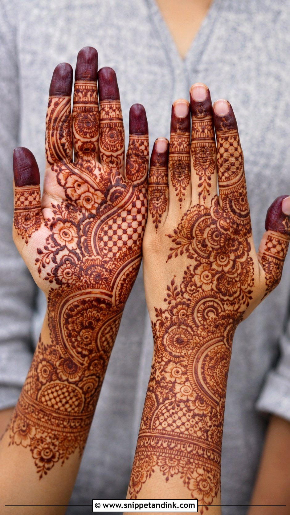 Indo Arabic Bharwa Mehndi Design - Snippet and Ink - 30 Bharwa Mehndi Designs