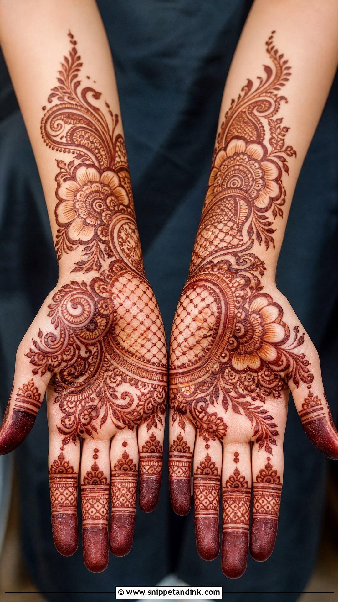Indo Arabic Bridal Mehndi - Snippet and Ink - 25 Mehndi Bridal Look Ideas