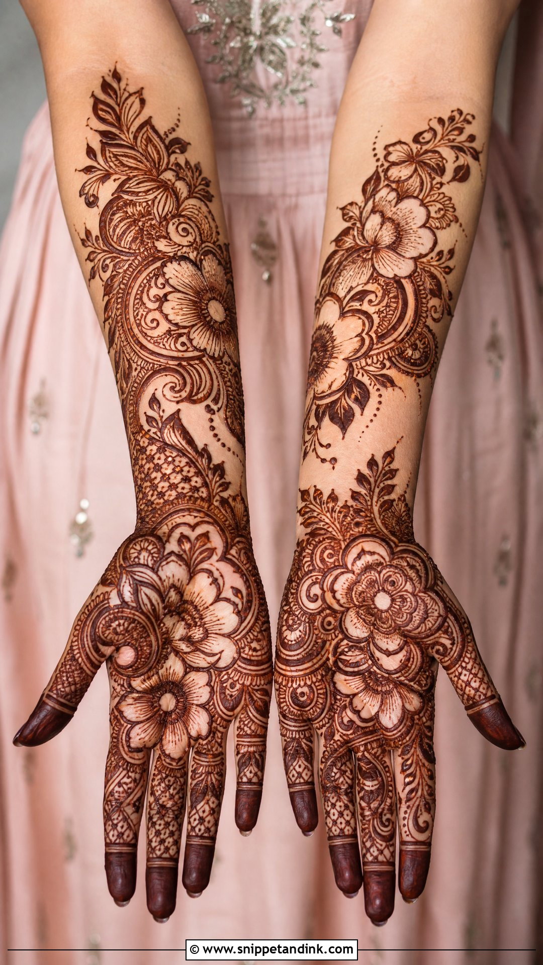 Indo Arabic Bridal Mehndi Design - Snippet and Ink - 20 Bridal Mehndi Latest Design Ideas