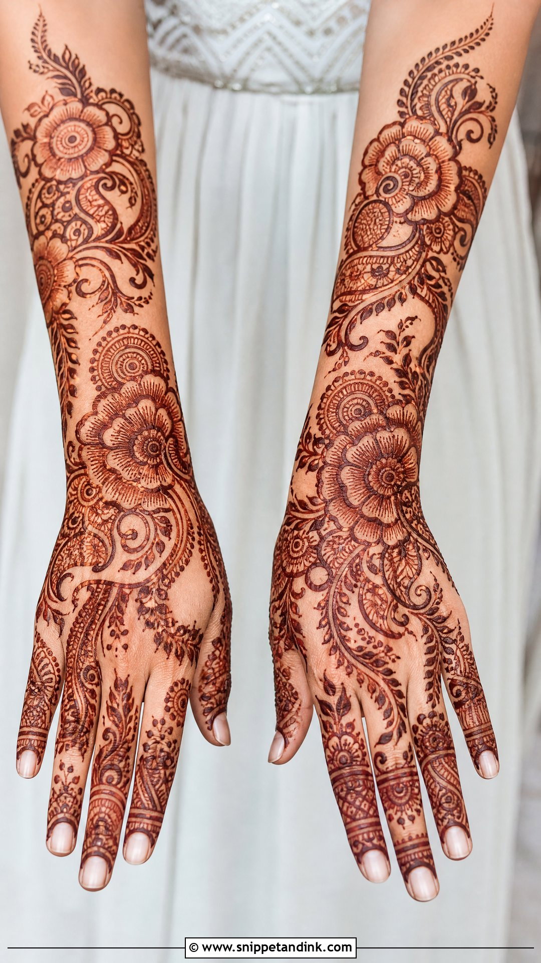 Indo Arabic Bridal Mehndi Design - Snippet and Ink - 20 Bridal Mehndi Mehandi Designs for Hands Brides Indian Weddings