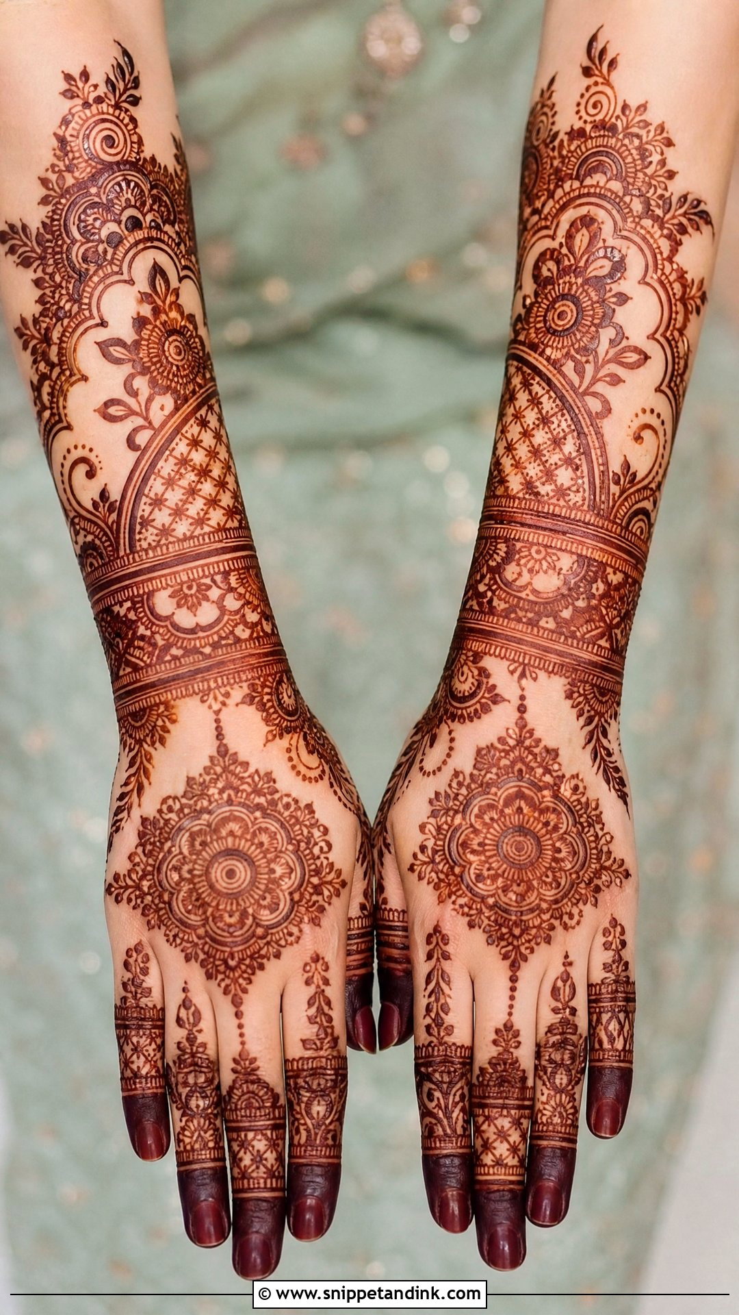 Indo Arabic Bridal Mehndi Design - Snippet and Ink - 20 Bridal Mehndi Startup Design Ideas
