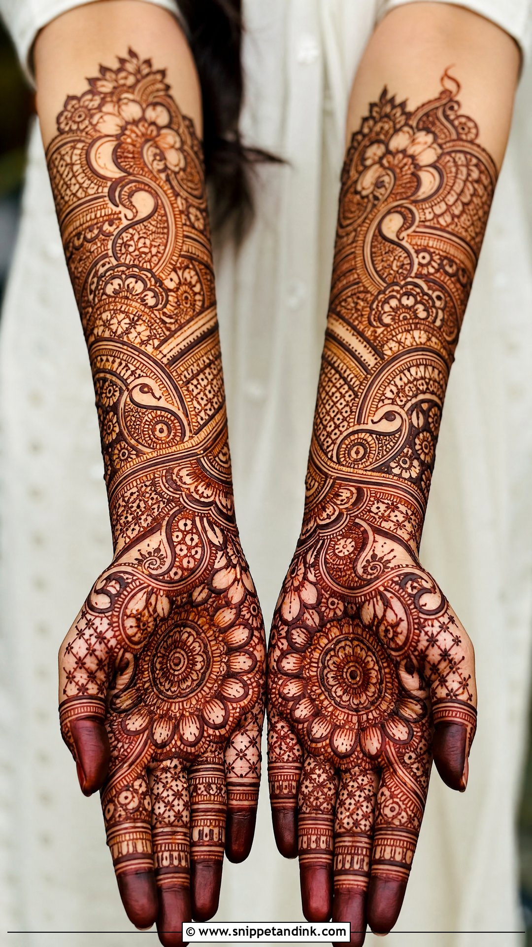 Indo Arabic Bridal Mehndi Design - Snippet and Ink - 20 Bridal Unique Mehndi Design Ideas