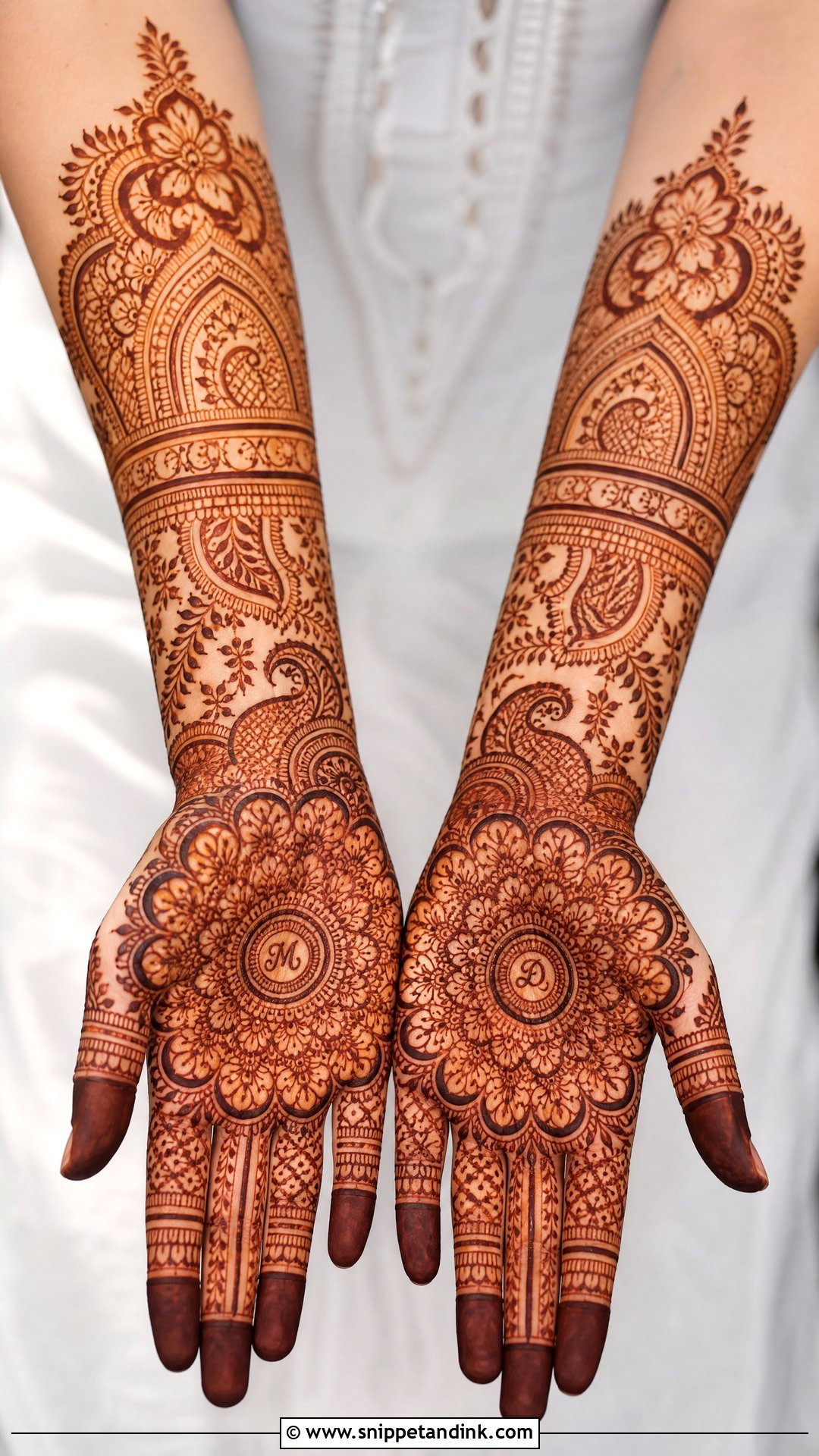 Indo Arabic Bridal Mehndi Design - Snippet and Ink - 20 Bridal Arabic Mehandi Mehndi Designs