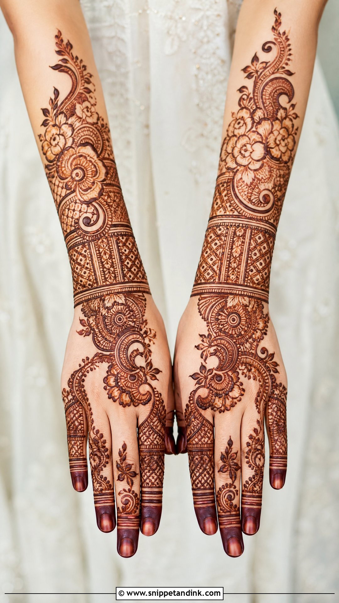 Indo Arabic Bridal Mehndi Design - Snippet and Ink - 20 Mehndi Design for Bridal Ideas