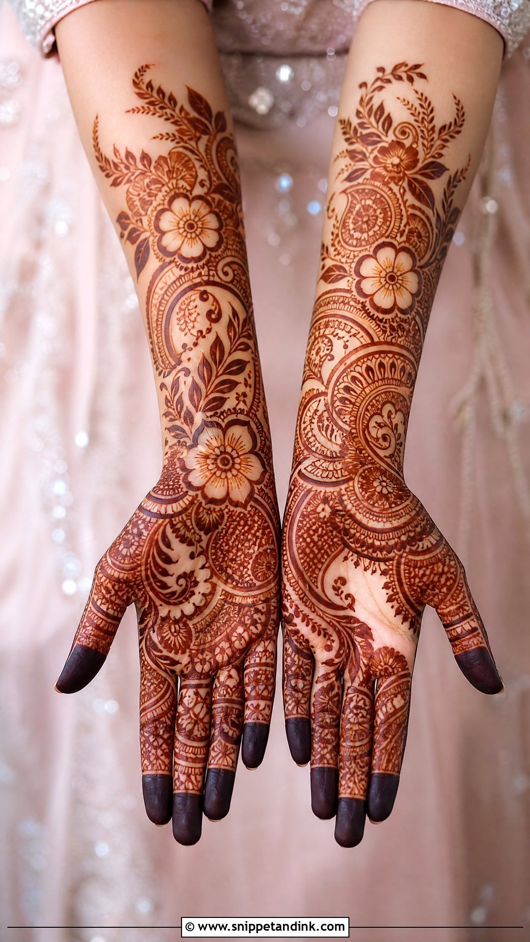 Indo Arabic Bridal Mehndi Design - Snippet and Ink - 20 Normal Bridal Mehndi Designs