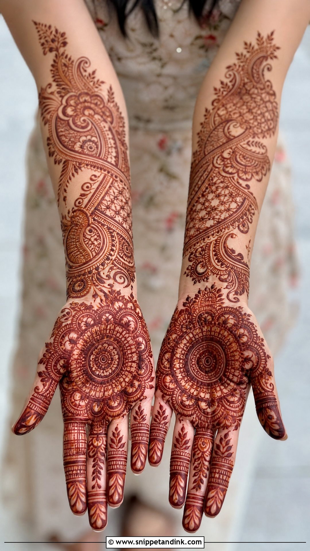 Indo Arabic Bridal Mehndi Design - Snippet and Ink - 20 Unique Bridal Wedding Mehndi Designs