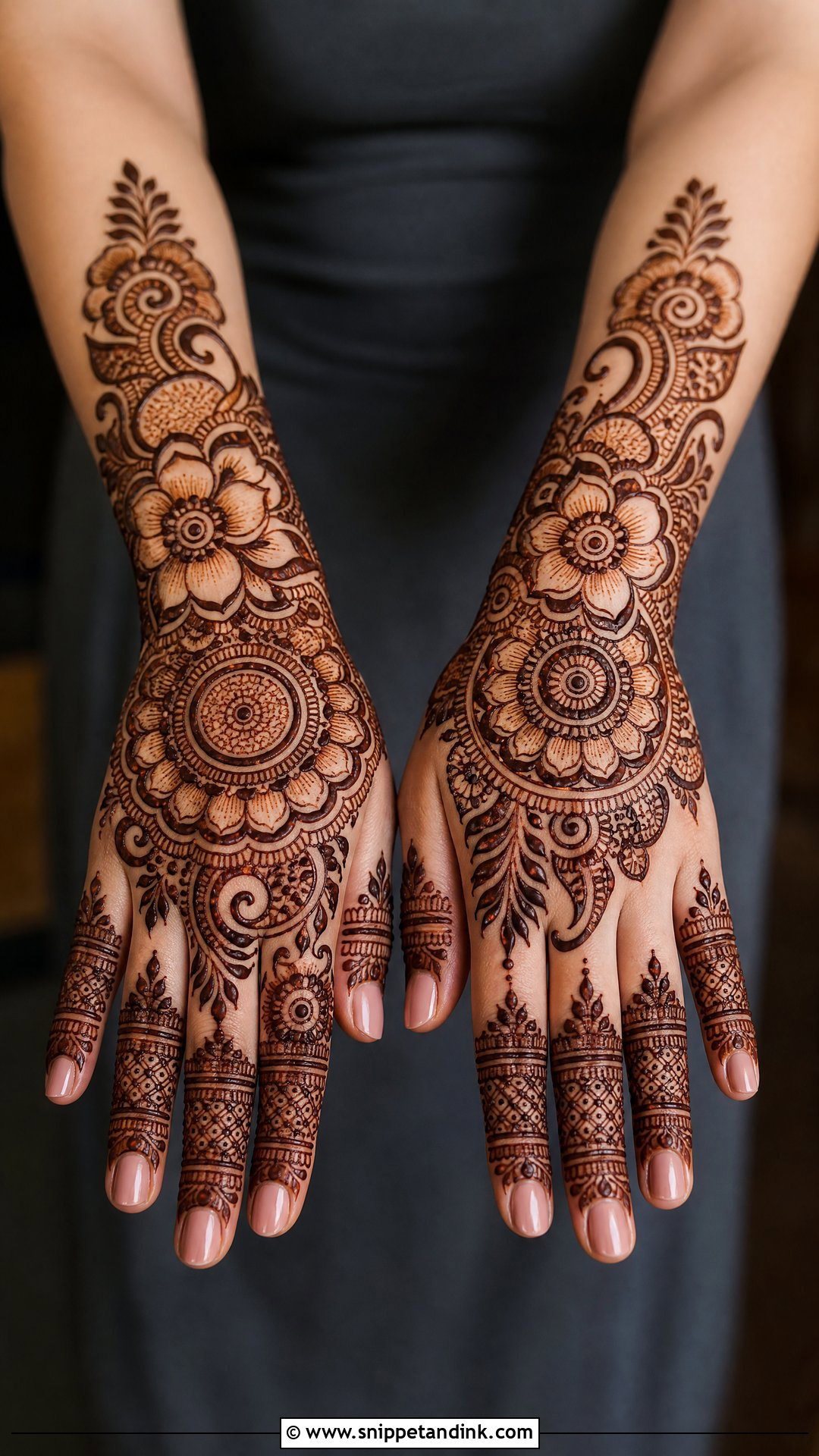 Indo Arabic Bridal Mehndi Design - Snippet and Ink - 20 Bridal Dulhan Mehndi Designs