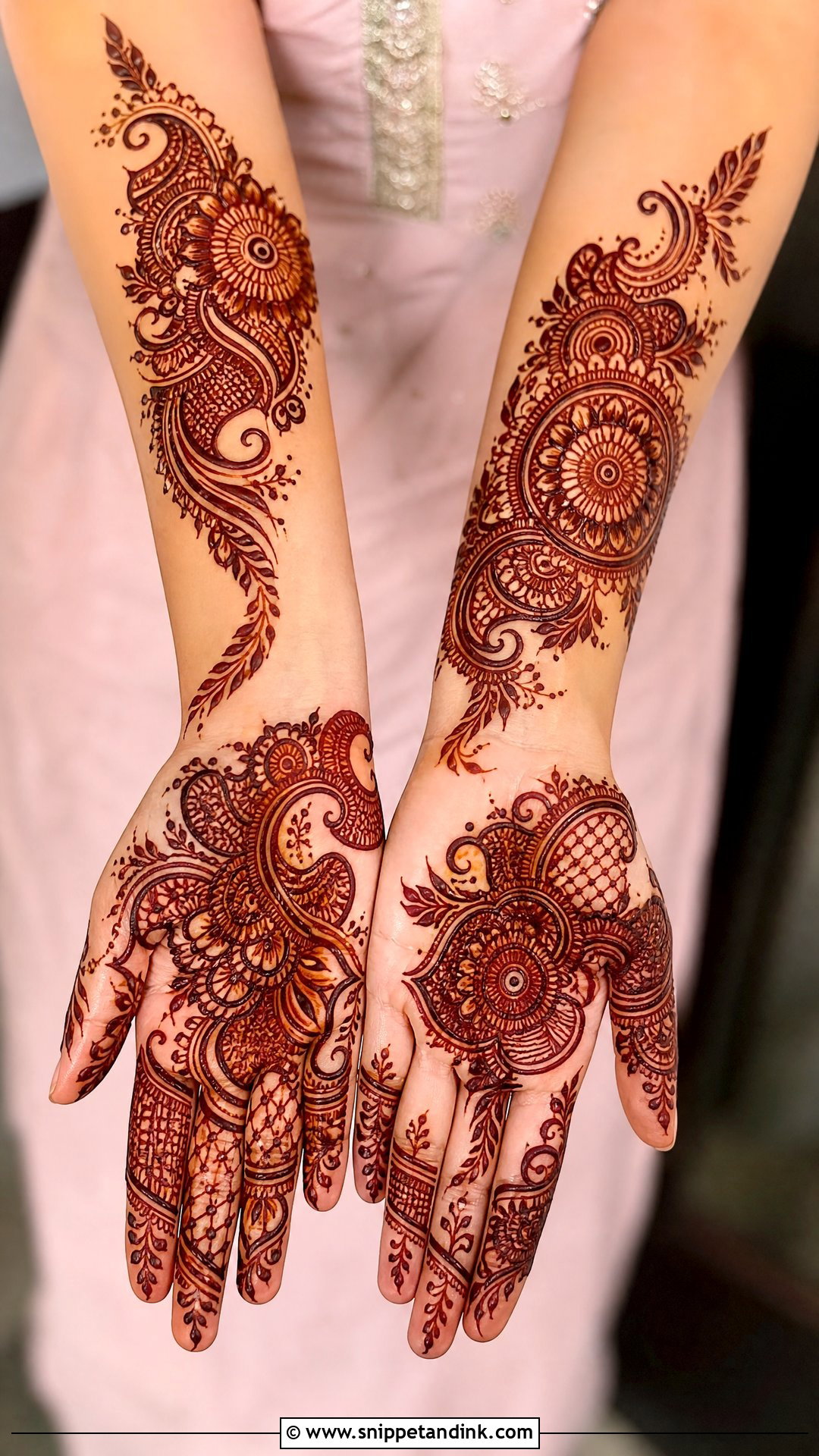 Indo Arabic Bridal Mehndi Design - Snippet and Ink - 25 Bridal Mehndi Designs with Names