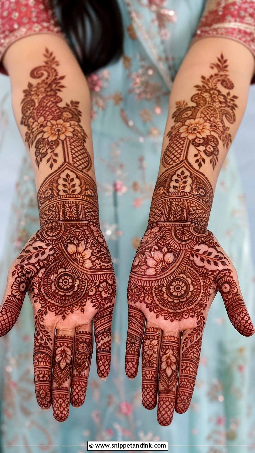 Indo Arabic Bridal Mehndi Design - Snippet and Ink - 25 Dulhan Bridal Henna Mehndi Designs