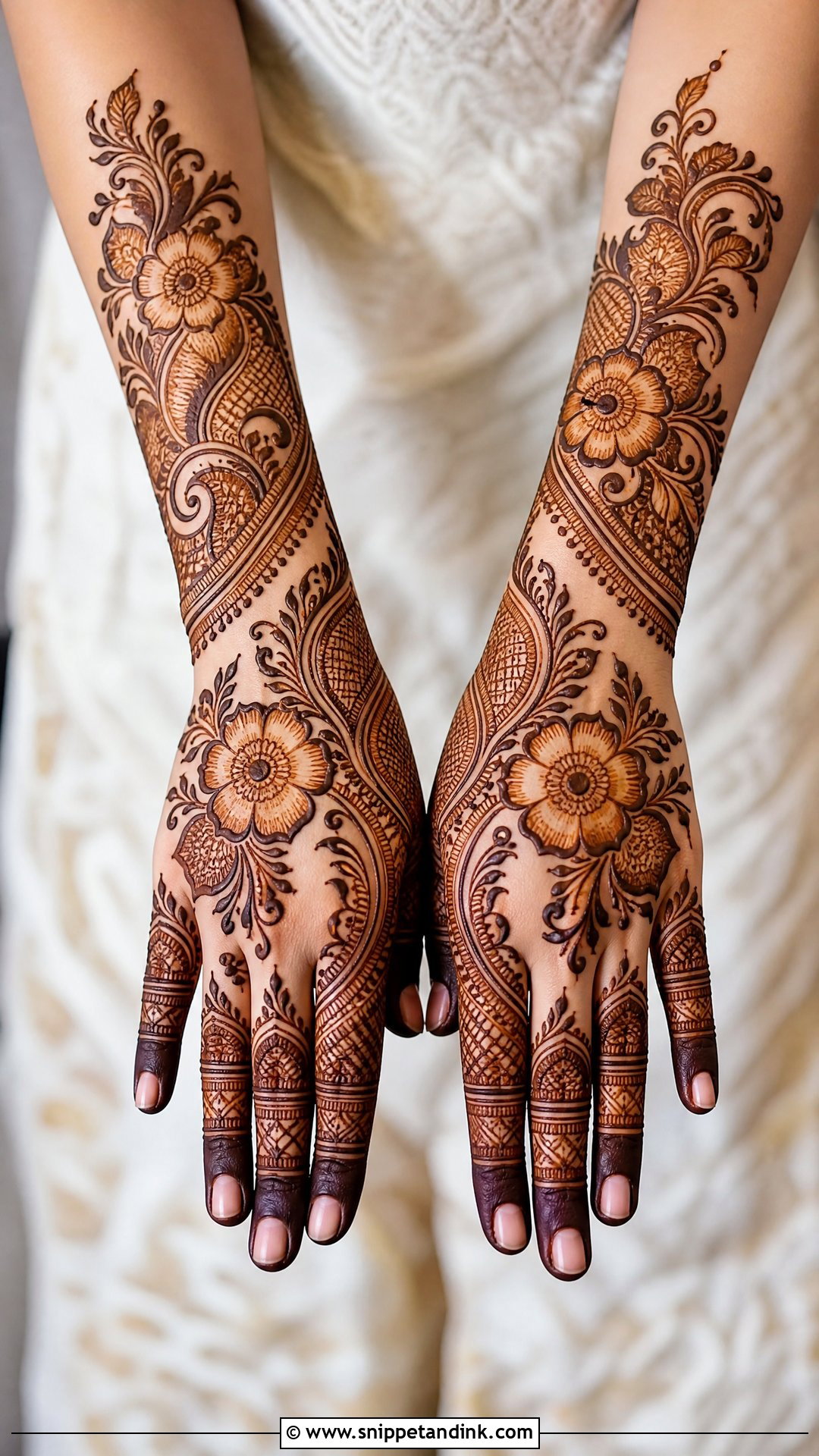 Indo Arabic Bridal Mehndi Design - Snippet and Ink - 25 Mehndi Designs for Marriage