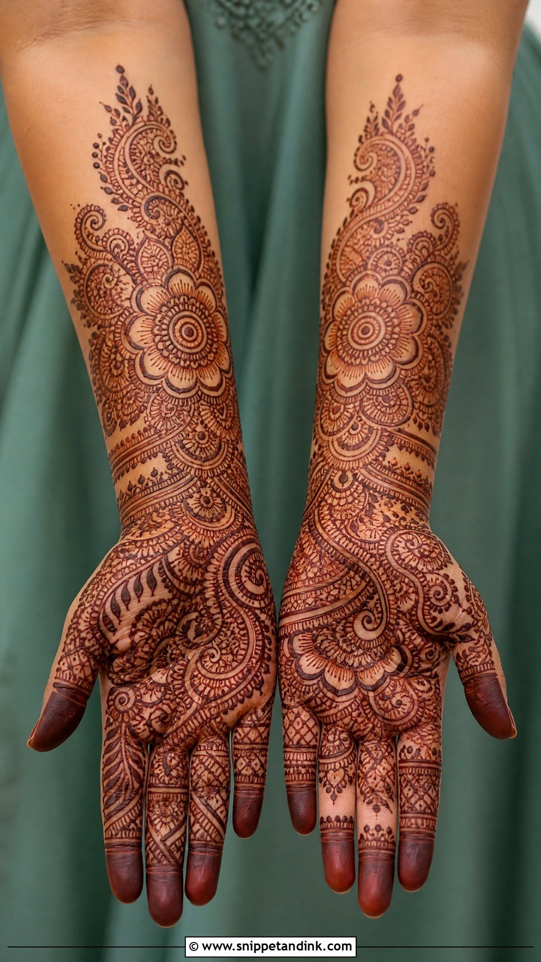 Indo Arabic Bridal Mehndi Design - Snippet and Ink - 30 Bridal Wedding Mehndi Designs