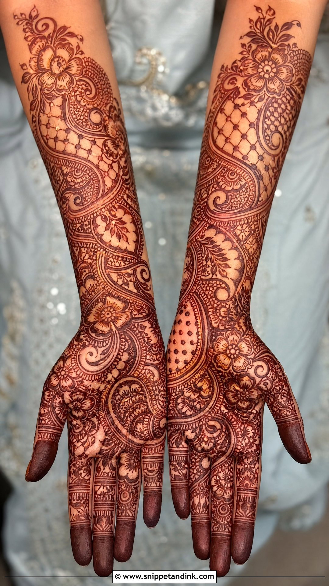 Indo Arabic Bridal Mehndi Design - Snippet and Ink - 20 Bridal Mehndi Designs Figures