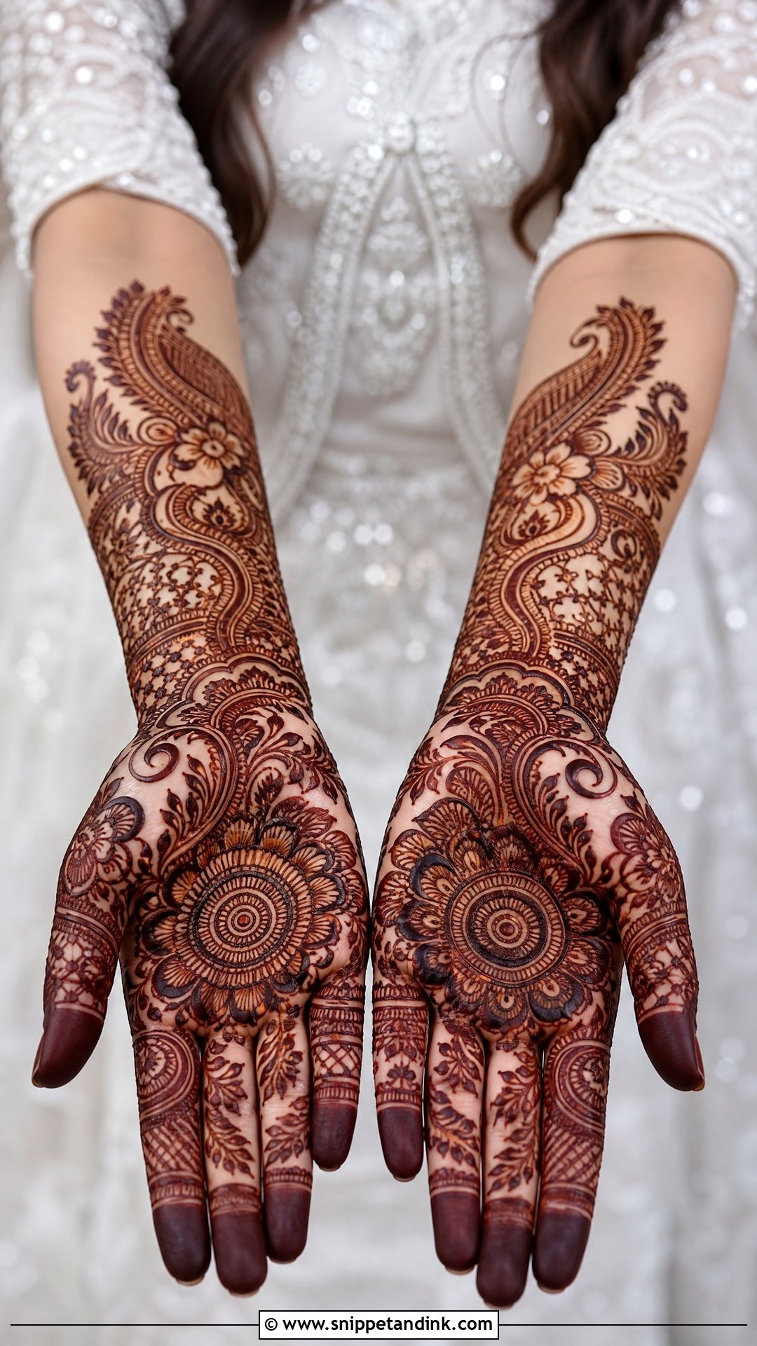 Indo Arabic Bridal Mehndi Design Front Hand - Snippet and Ink - 20 Bridal Mehndi Designs Front Hands Brides