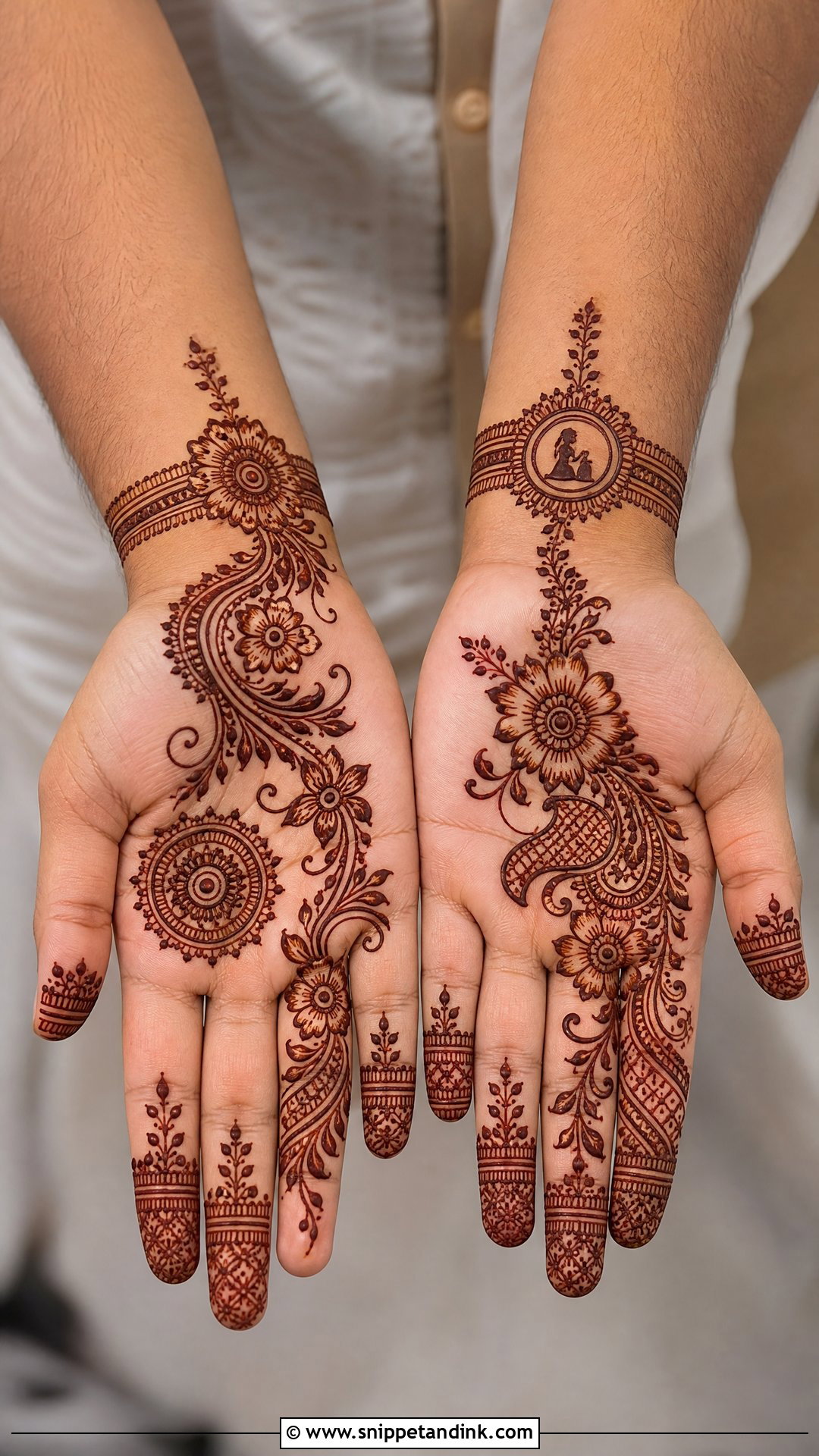 Indo Arabic Brother Sister Mehndi Design - Snippet and Ink - 20 Brother Sister Mehndi Design Ideas