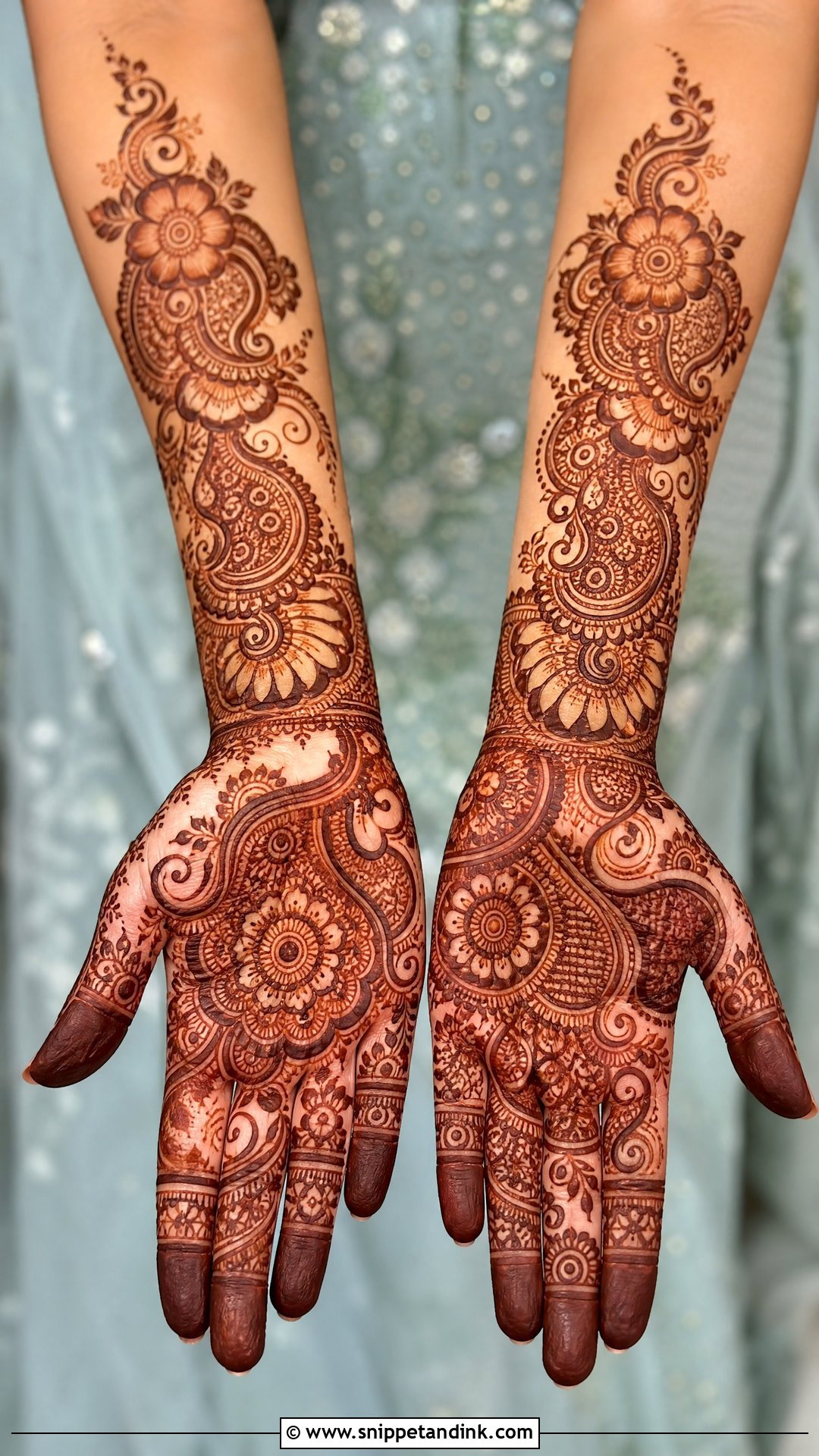 Indo Arabic Dulhan Mehndi Design - Snippet and Ink - 30 Dulhan Mehndi Designs Indian Weddings