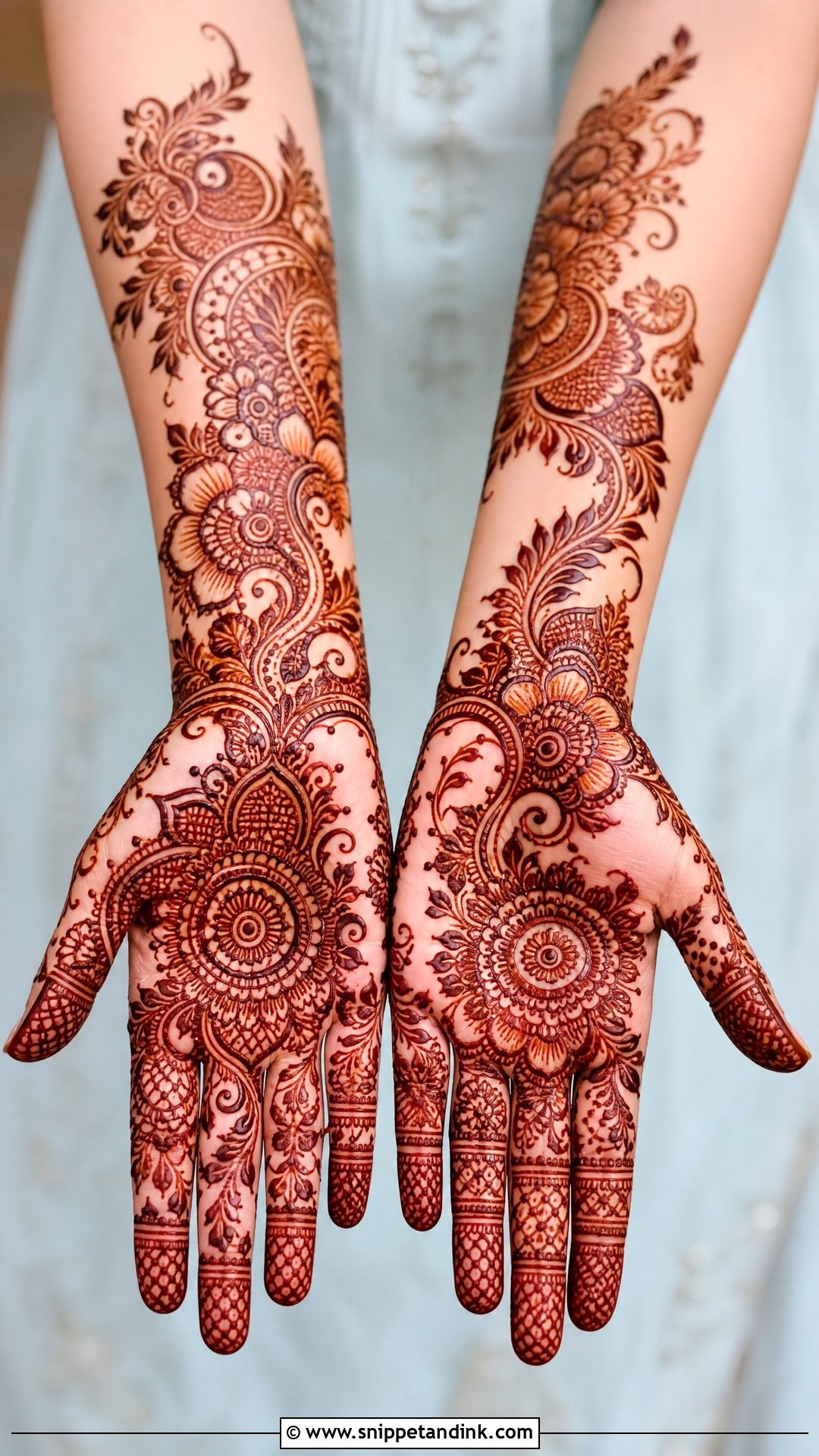 Indo Arabic Dulhan Mehndi Design - Snippet and Ink - 20 Mehndi Dulhan Design Ideas