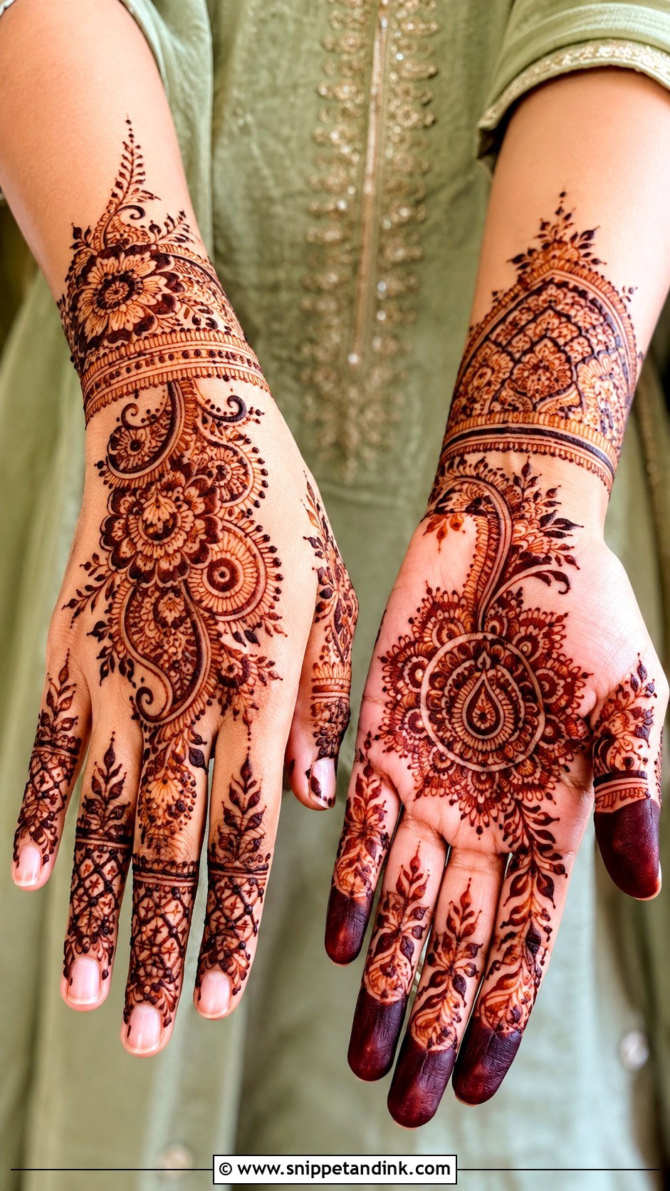 Indo Arabic Eid Mehndi Design - Snippet and Ink - 35 Mehndi Designs for Eid
