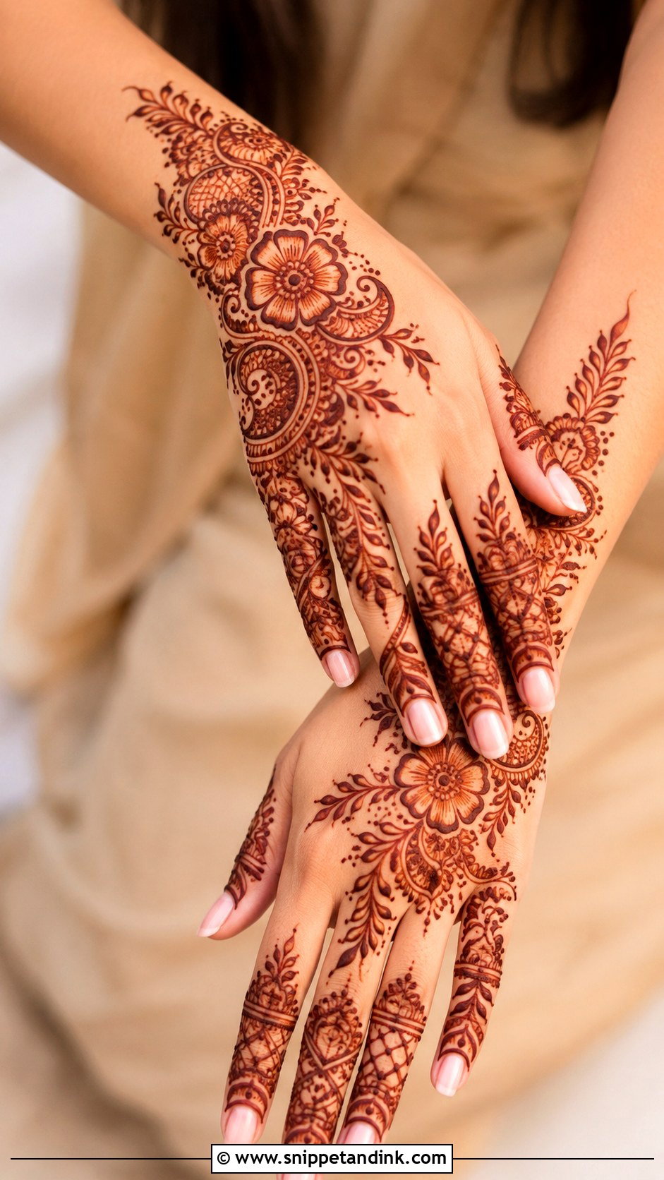 Indo Arabic Finger Mehndi Design - Snippet and Ink - 35 Finger Mehndi Design Ideas
