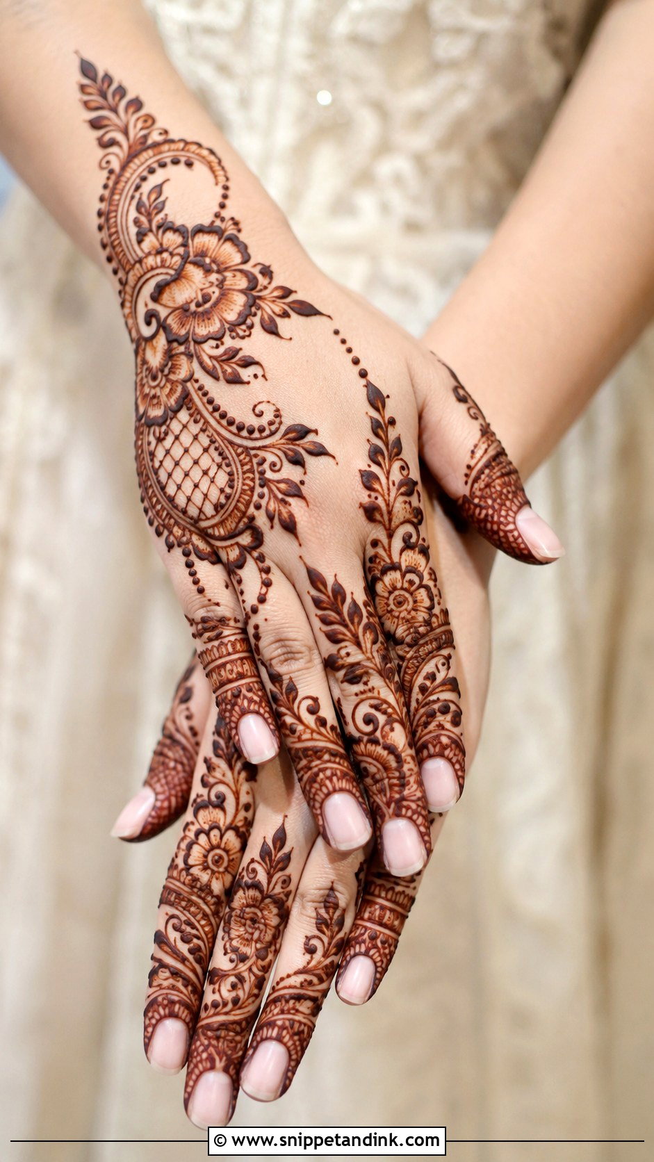Indo Arabic Finger Mehndi Design - Snippet and Ink - 35 Unique Fingers Mehndi Designs