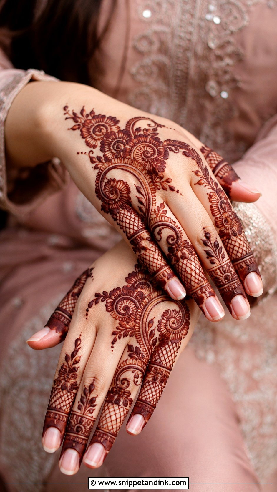 Indo Arabic Finger Mehndi Design - Snippet and Ink - 30 Mehndi Designs for Fingers