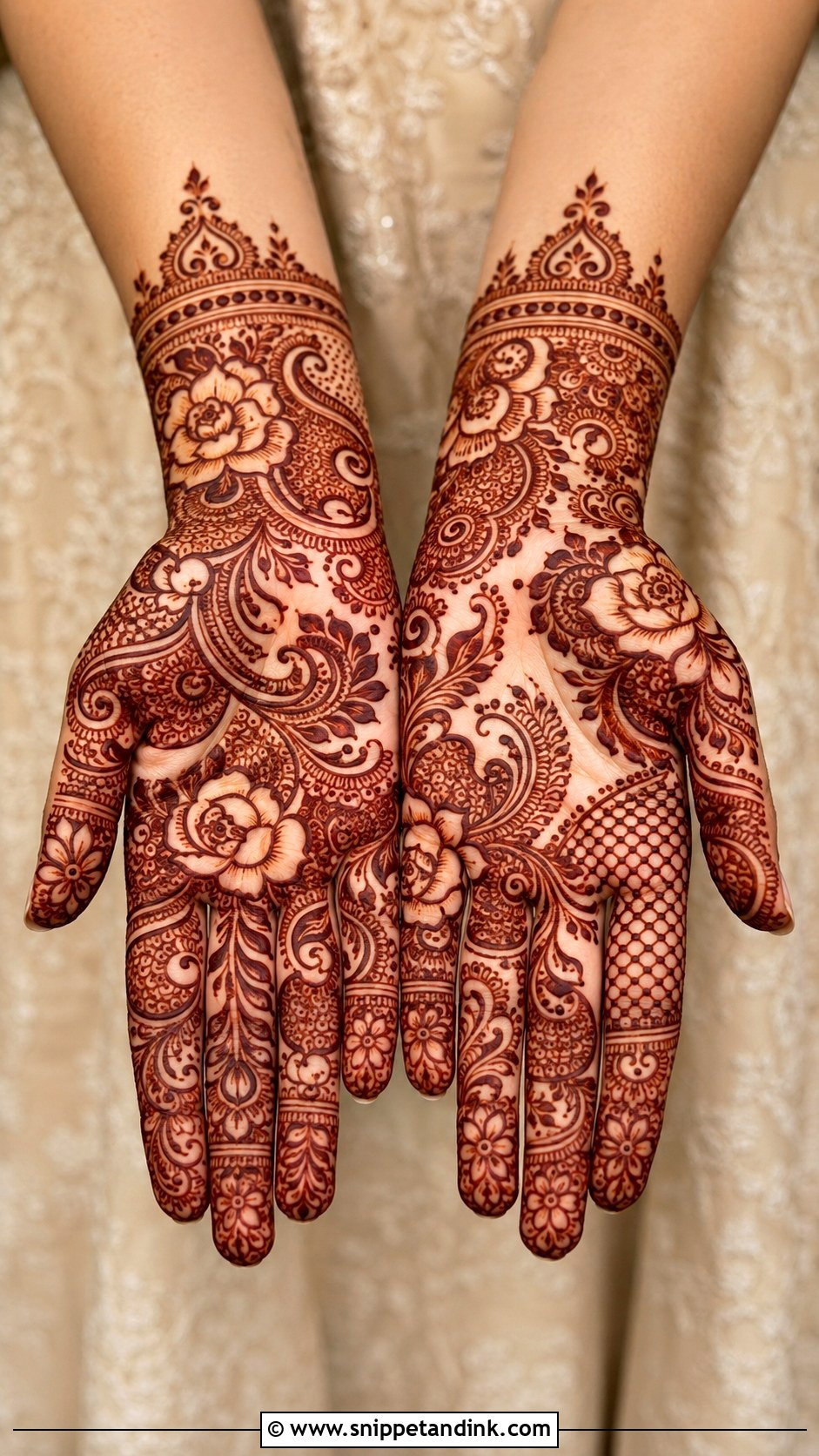 Indo Arabic Front Hand Mehndi Design - Snippet and Ink - 35 Latest Unique Front Hand Mehndi Designs