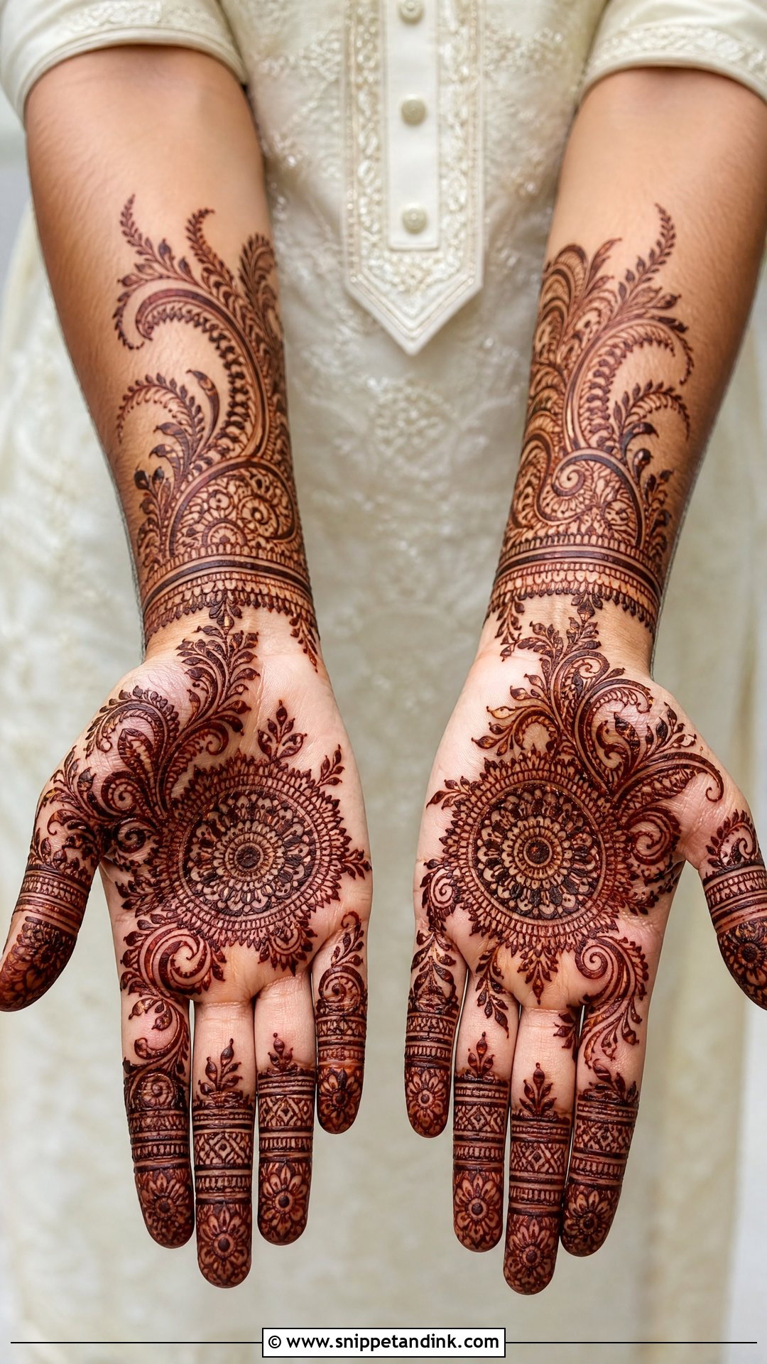 Indo Arabic Groom Mehndi Design - Snippet and Ink - 20 Grooms Mehndi Design Ideas