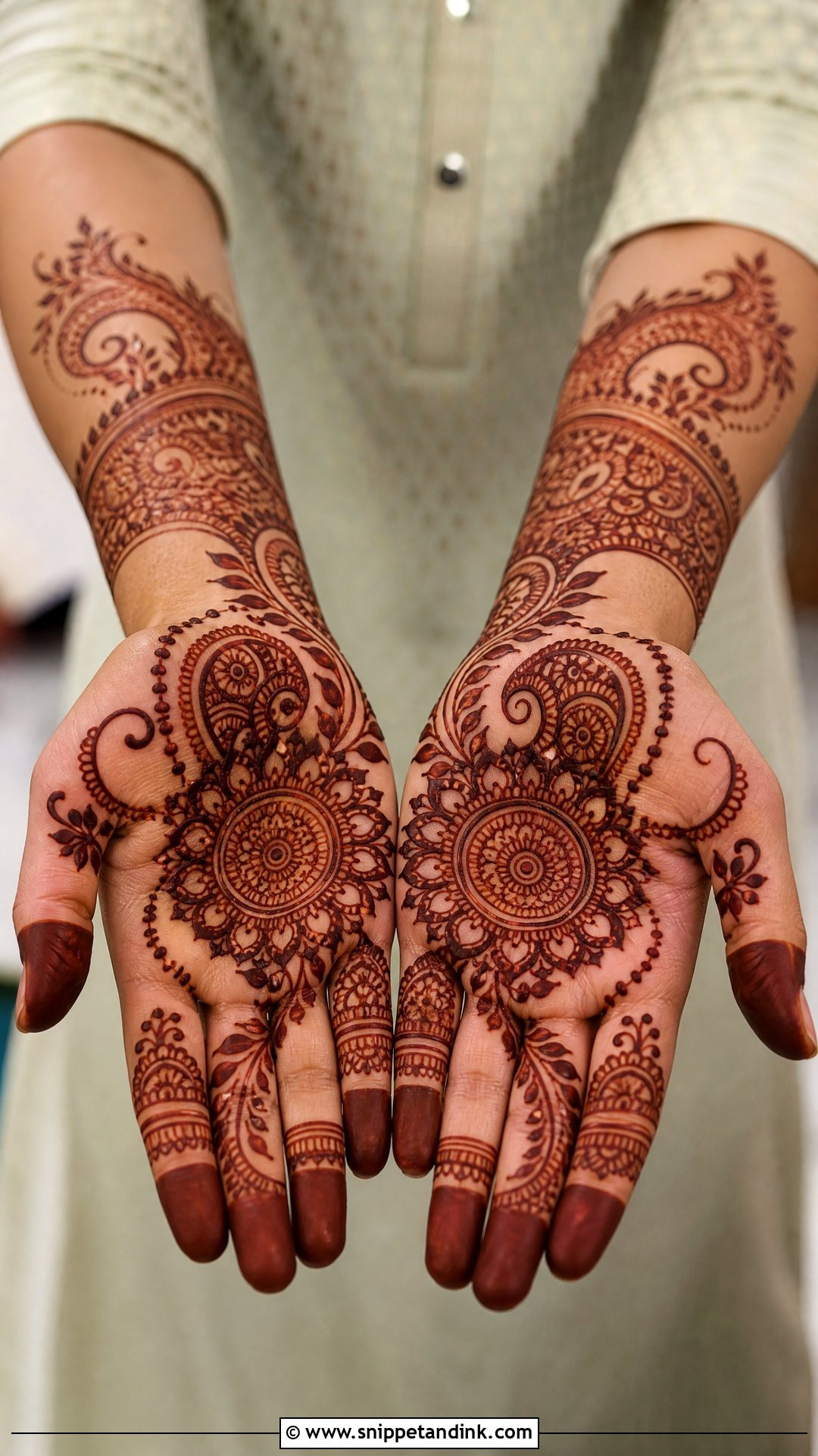 Indo Arabic Groom Mehndi Design - Snippet and Ink - 25 Simple Groom Mehndi Design for Men Ideas