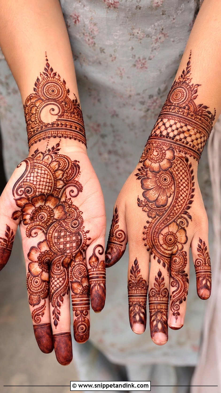 Indo Arabic Mehndi Design - Snippet and Ink - 35 Mehndi Designs for Hands