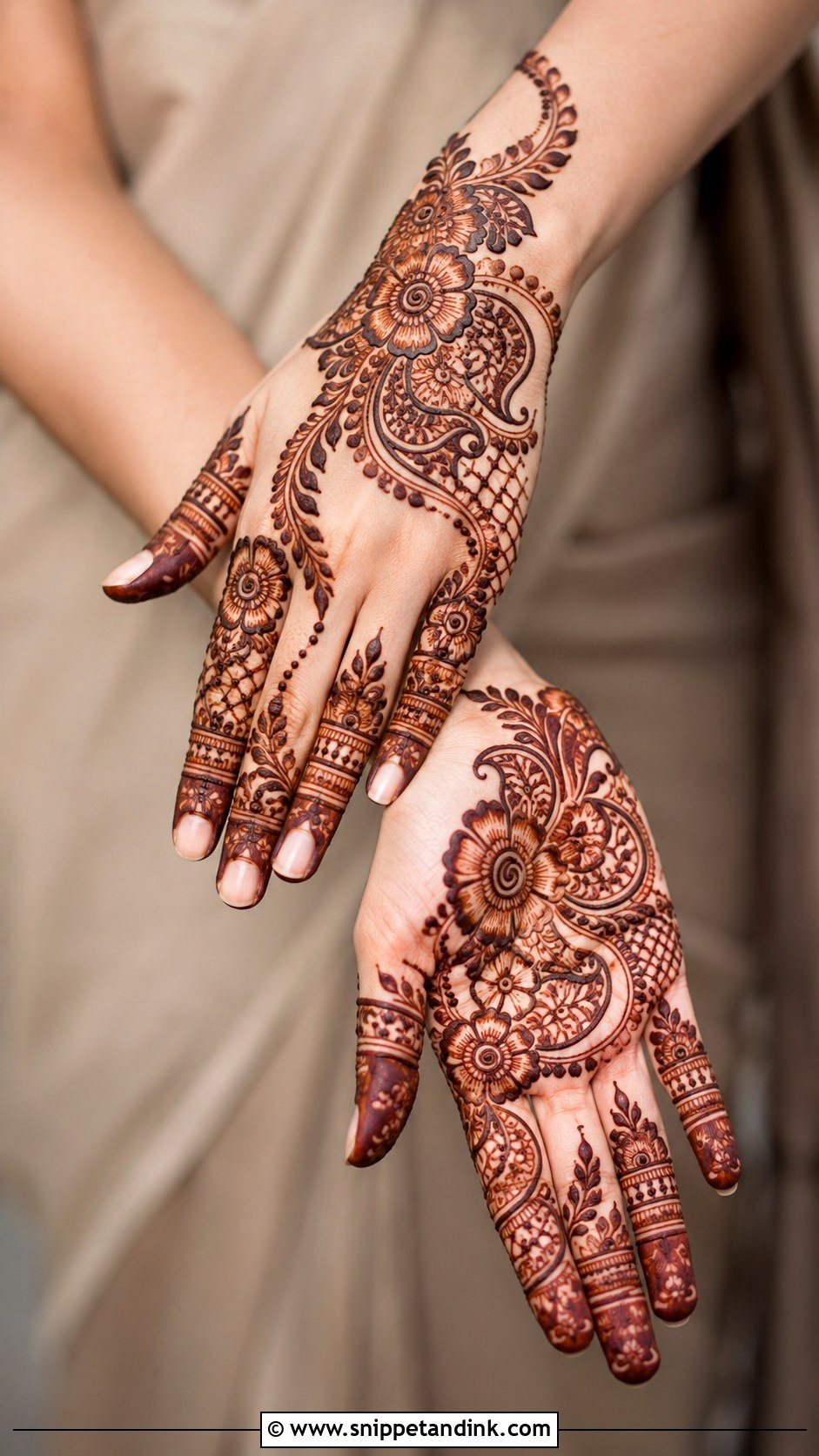 Indo Arabic Mehndi Design - Snippet and Ink - 35 New Mehndi Designs