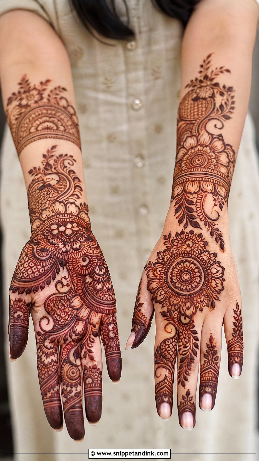 Indo Arabic Mehndi Design - Snippet and Ink - 35 Unique Mehndi Designs