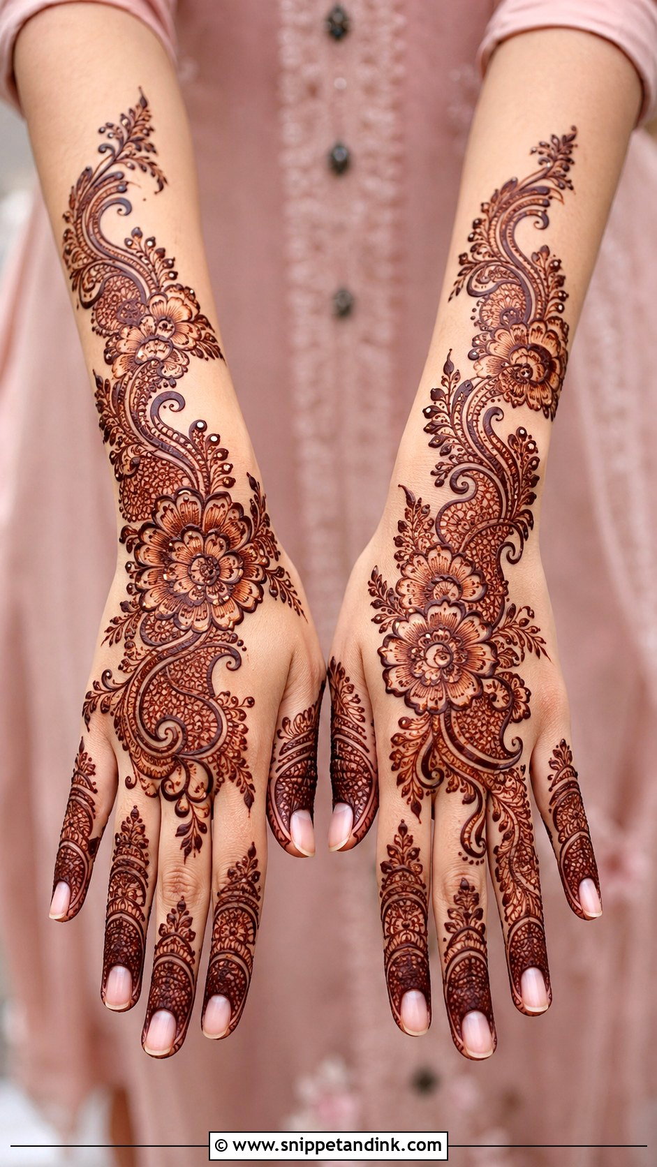 Indo Arabic Mehndi Design - Snippet and Ink - 30 New Trending Mehndi Designs