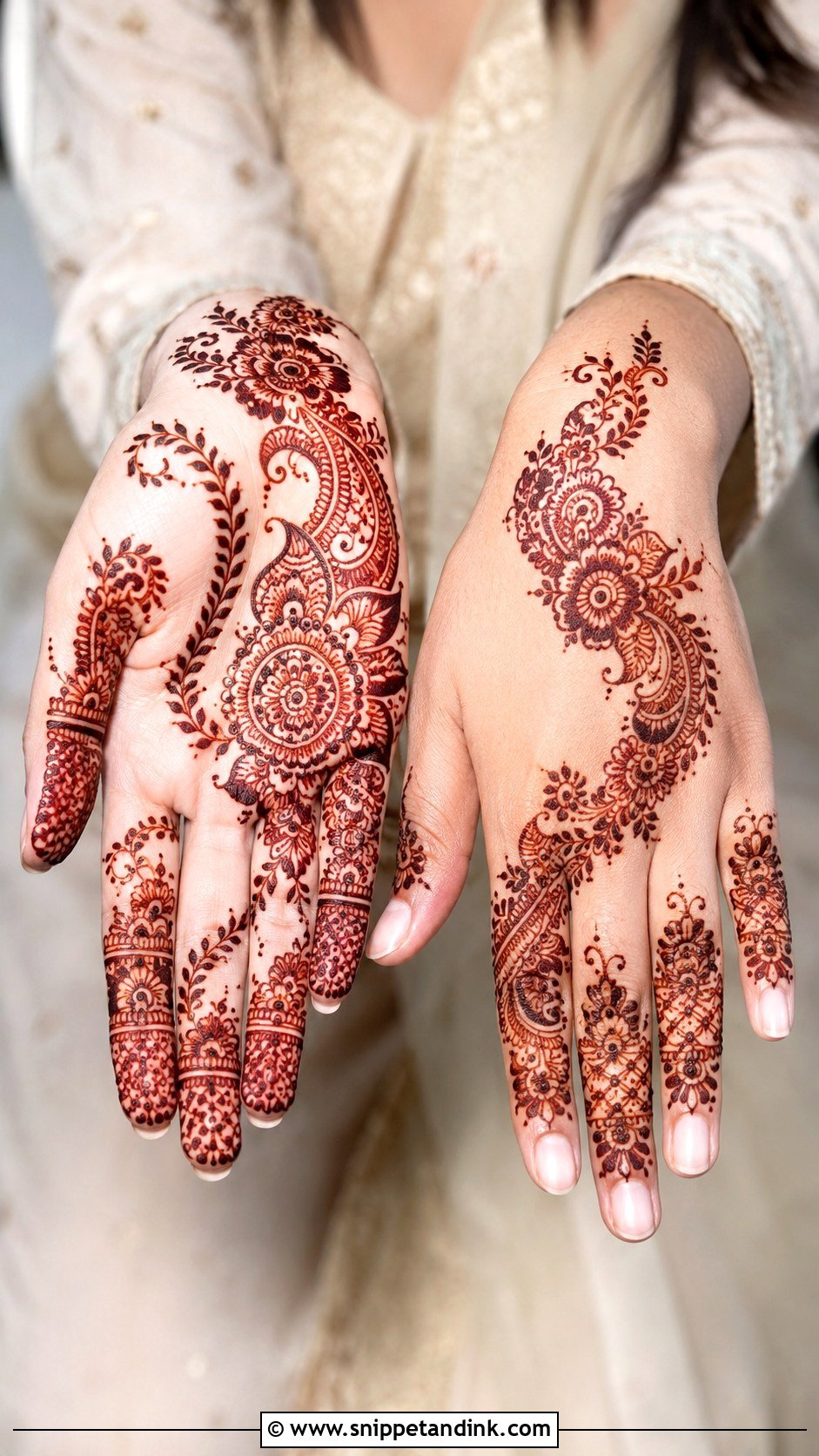 Indo Arabic Mehndi Design - Snippet and Ink - 35 Beautiful Mehndi Design Ideas