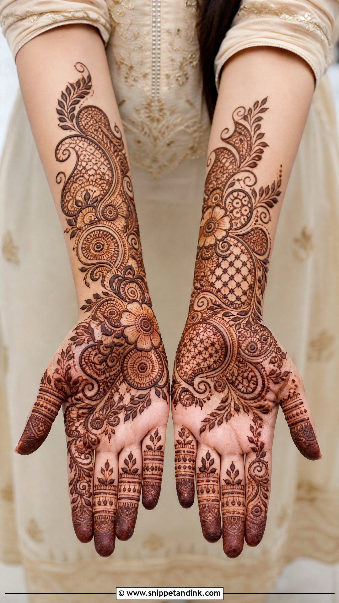 Indo Arabic Mehndi Design For Wedding Guest - Snippet and Ink - 20 Mehndi Design for Best Friend Wedding Ideas