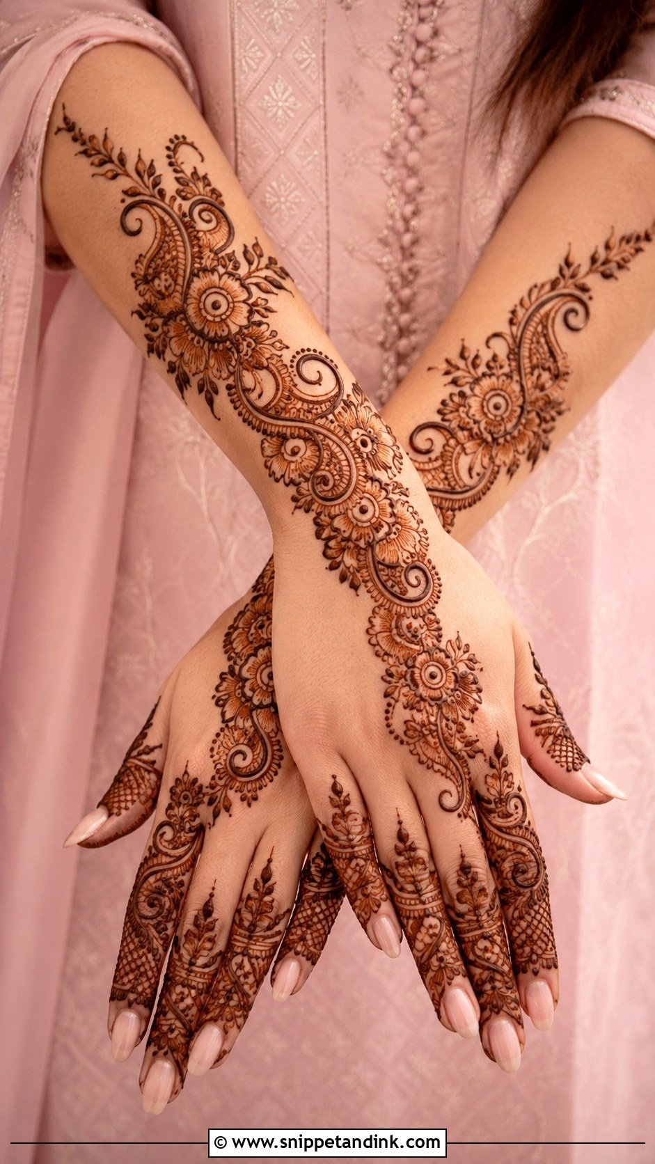 Indo Arabic Mehndi Design Simple - Snippet and Ink - 35 Simple Arabic Mehndi Designs